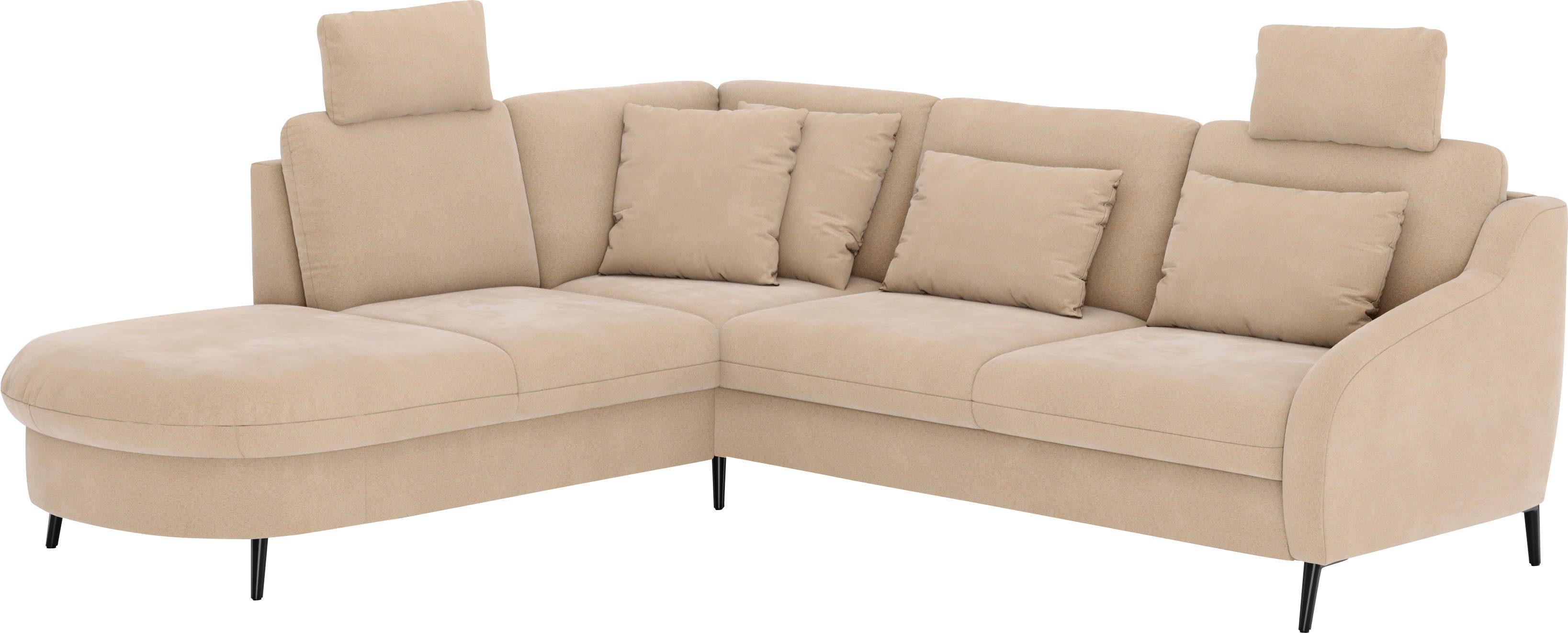 sit&more Hoekbank Soul L-vorm optioneel met bedfunctie en bedlade of lade