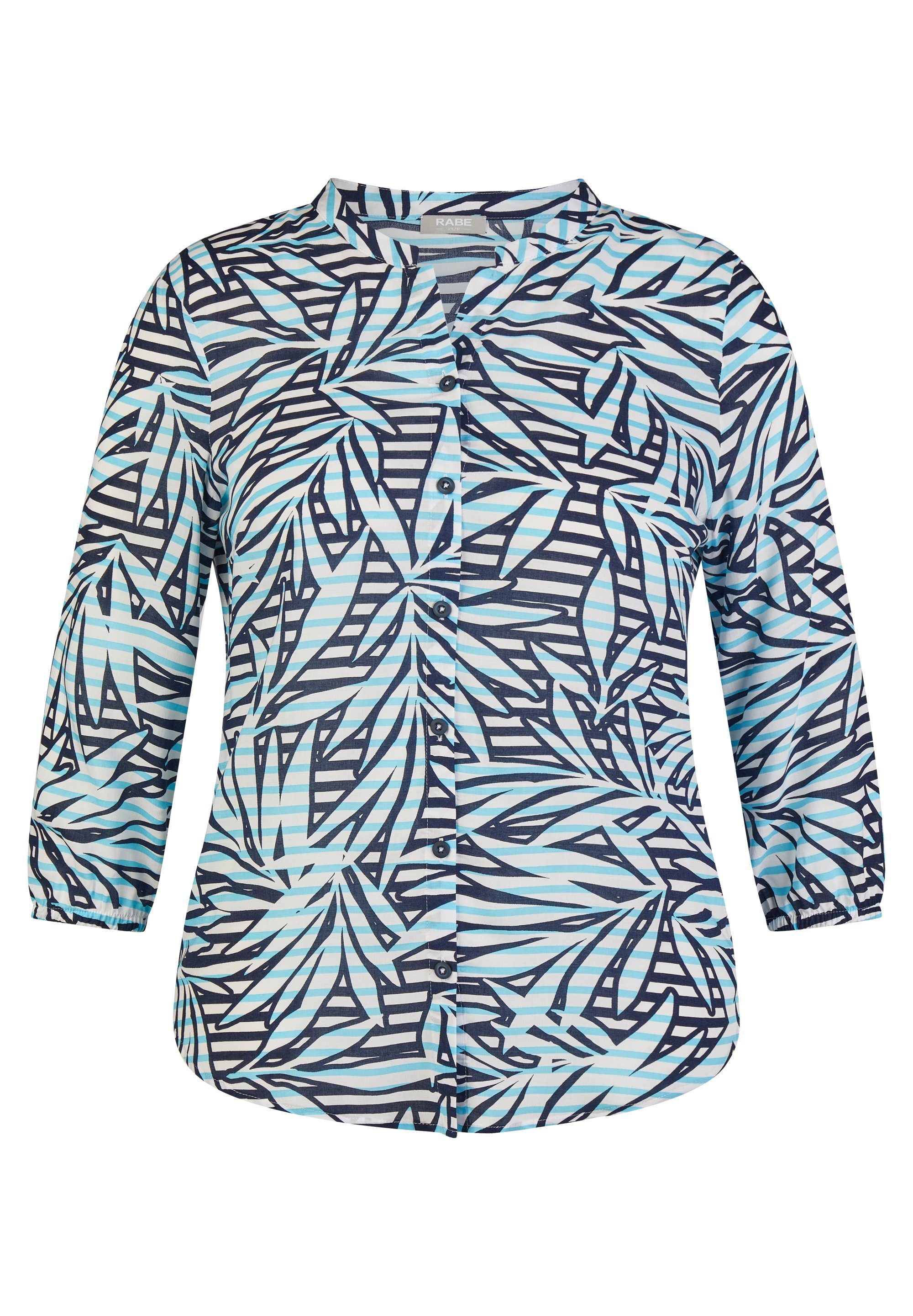 Rabe Blouse met lange mouwen met groot bloemenontwerp