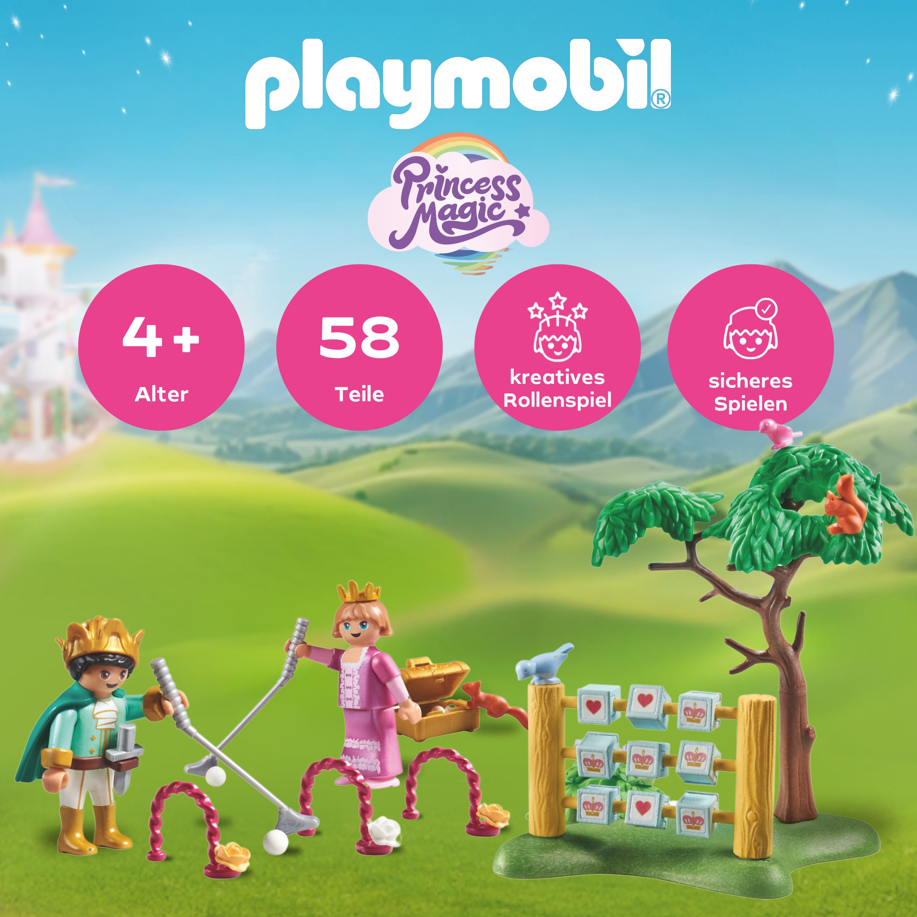 Playmobil® Constructie-speelset Königskinder im Spielgarten (71849), Playmobil Princess Magic (58-delig)