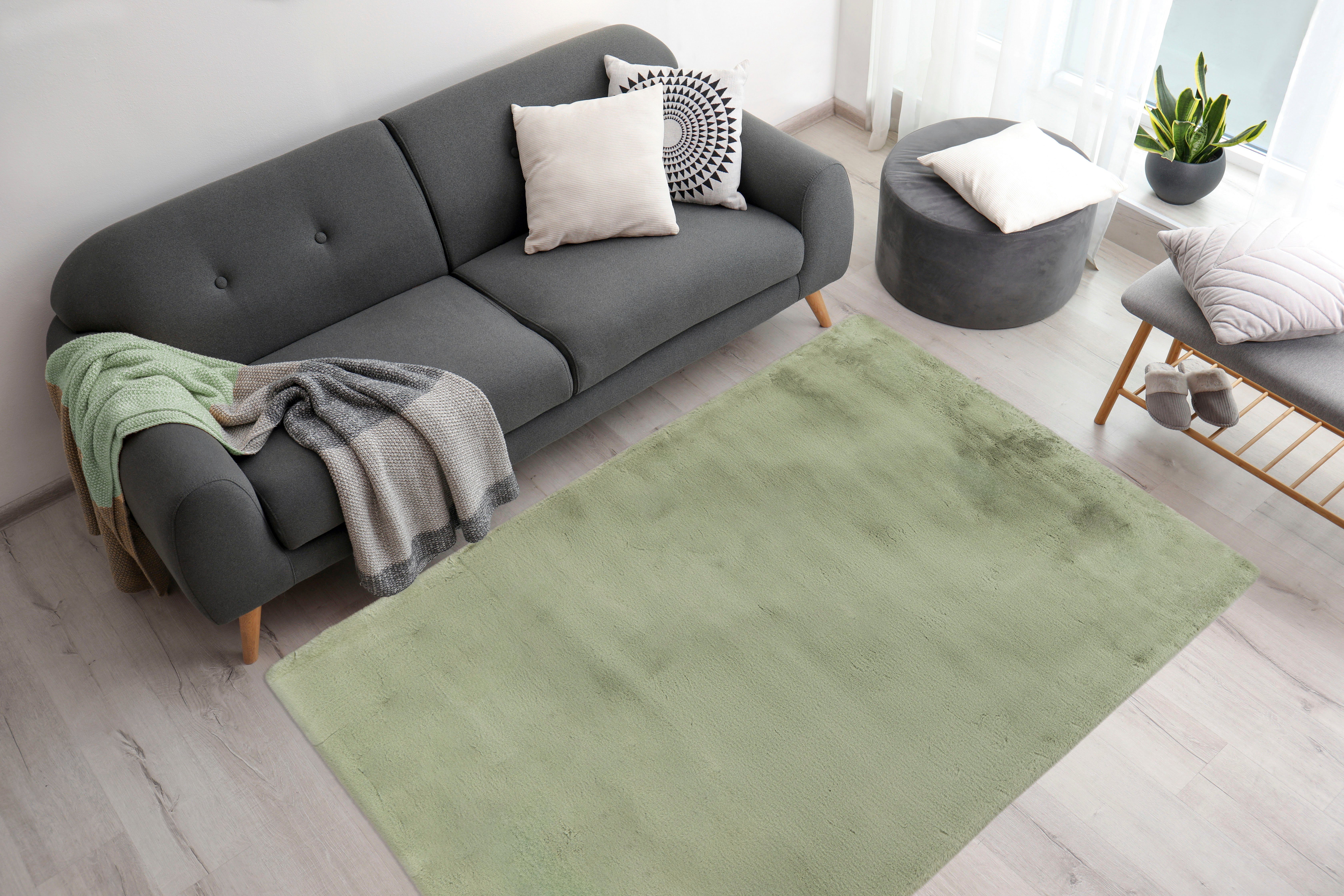 aRTE ESPINA Vachtvloerkleed Rabbit 100 Imitatiebont, konijnenbont-gevoel, superzacht, hoogpolig vloerkleed dieren vloerkleden maat 180 cm x 280 cm x