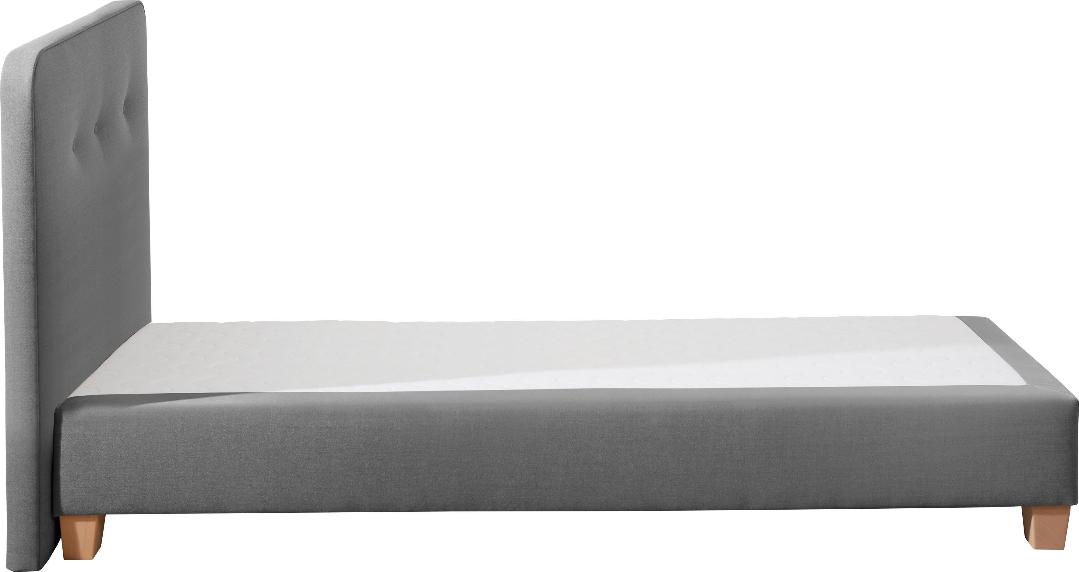 Home affaire Boxspring Fargo inclusief topper, in 3 soorten matrassen, in fluweel of structuurstof