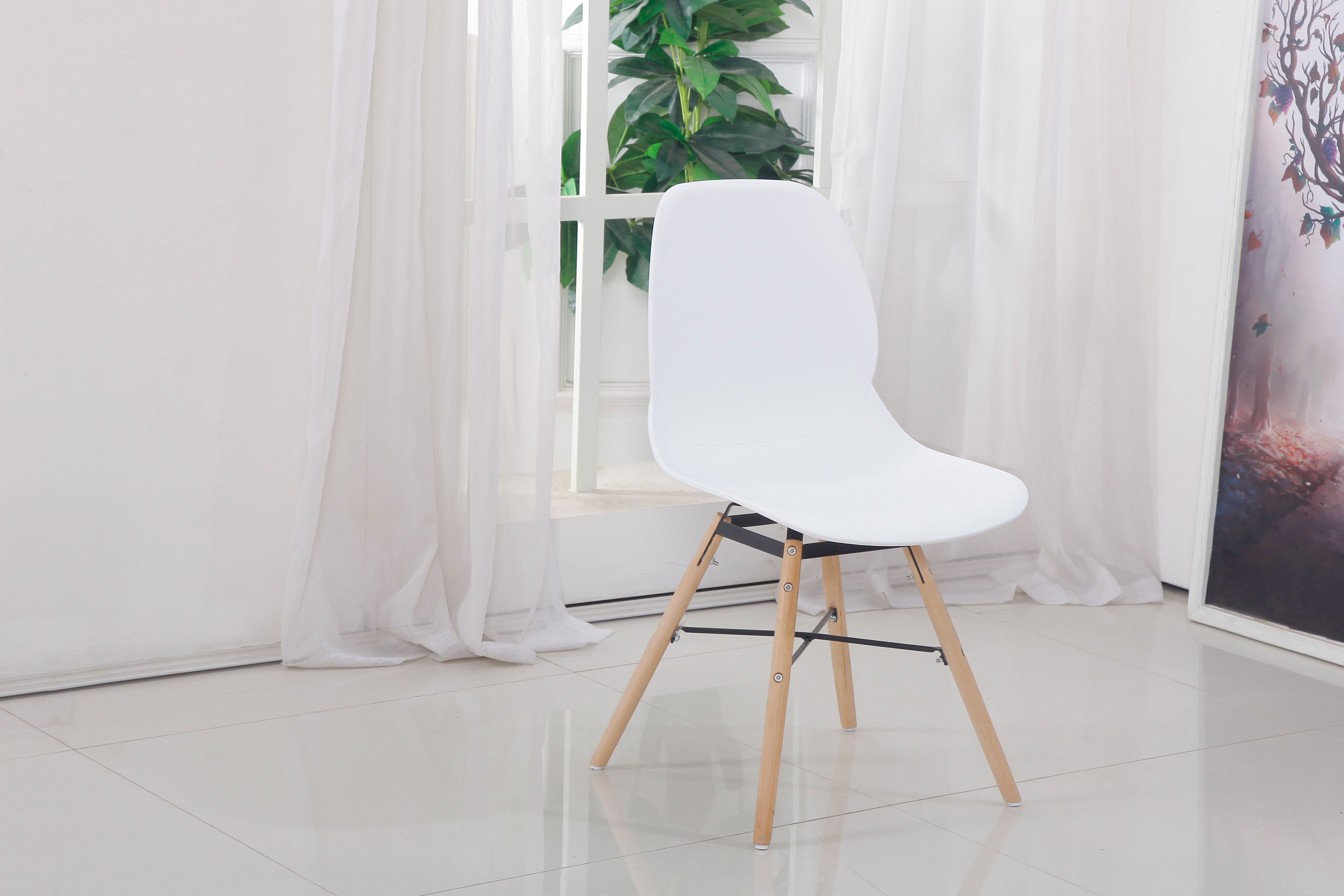 Kayoom Stoel met 4 poten Stoel Amy 110 2-delige set, praktisch set, comfortabele kunststofstoel (set, 2 stuks)