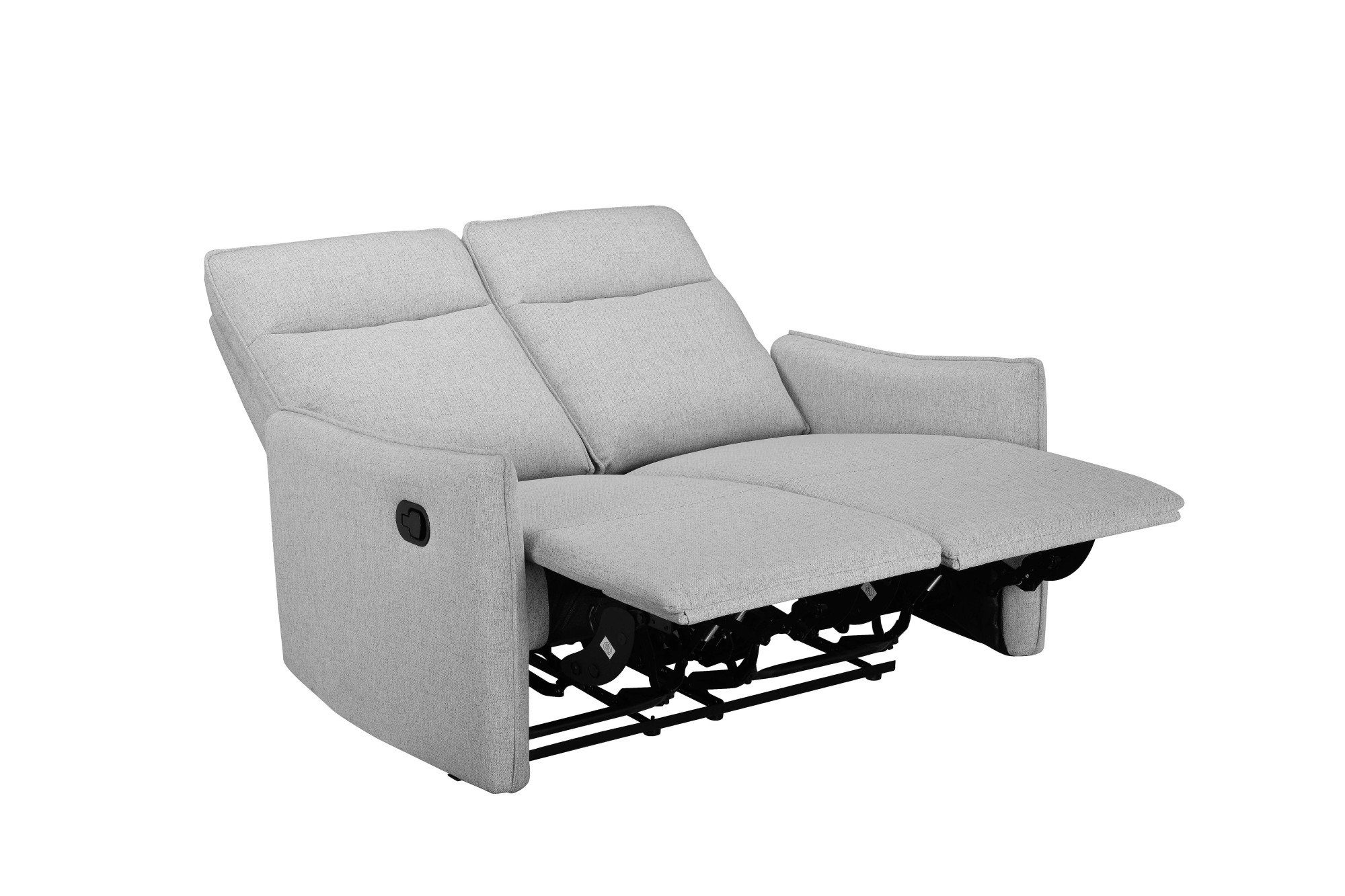 Dorel Home 2-zitsbank Lugo, bioscoopbank met relaxfunctie in kunstleer en geweven stof
