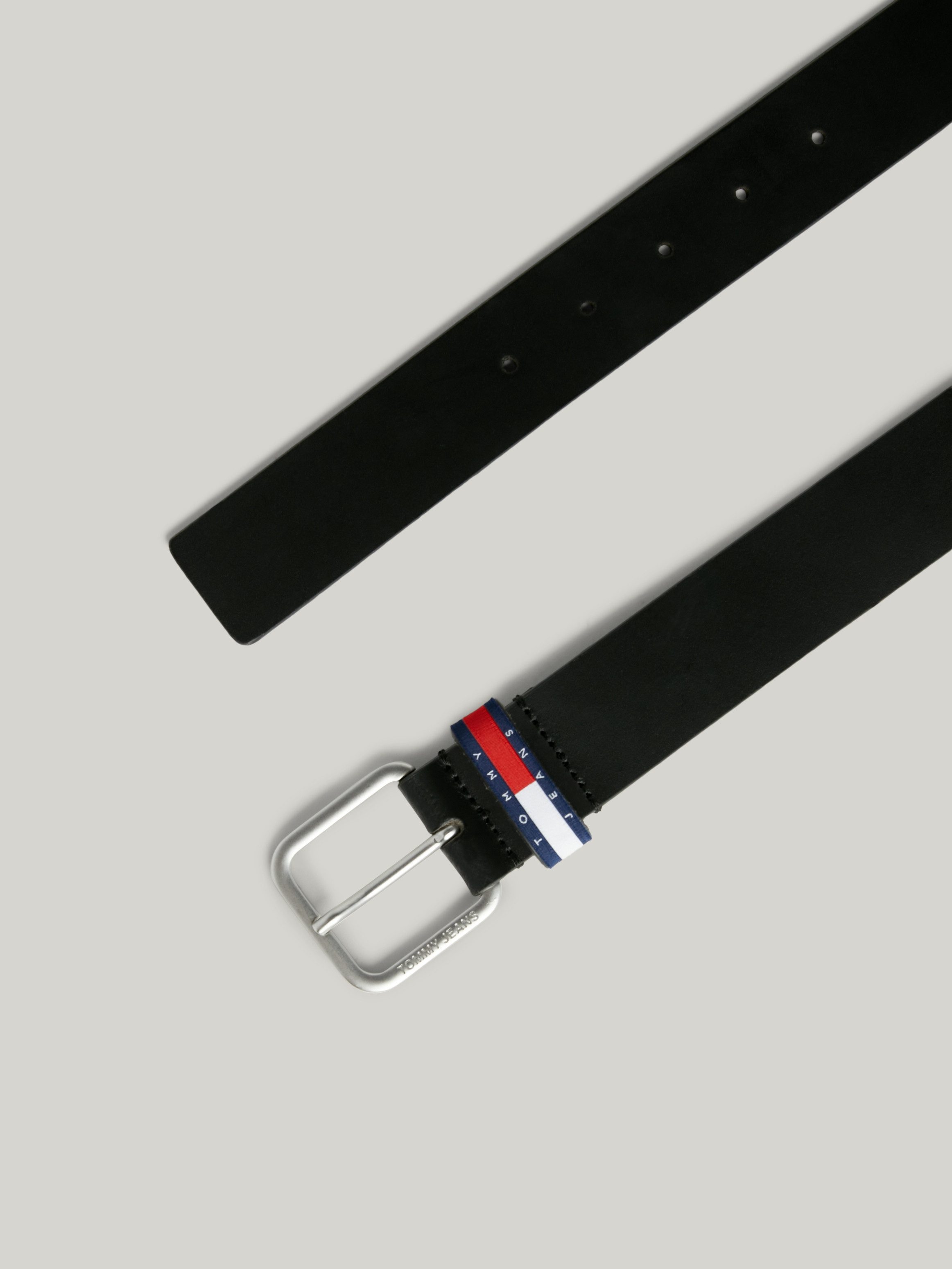 TOMMY JEANS Leren riem TJM RYAN 3.5 Lus met -badge