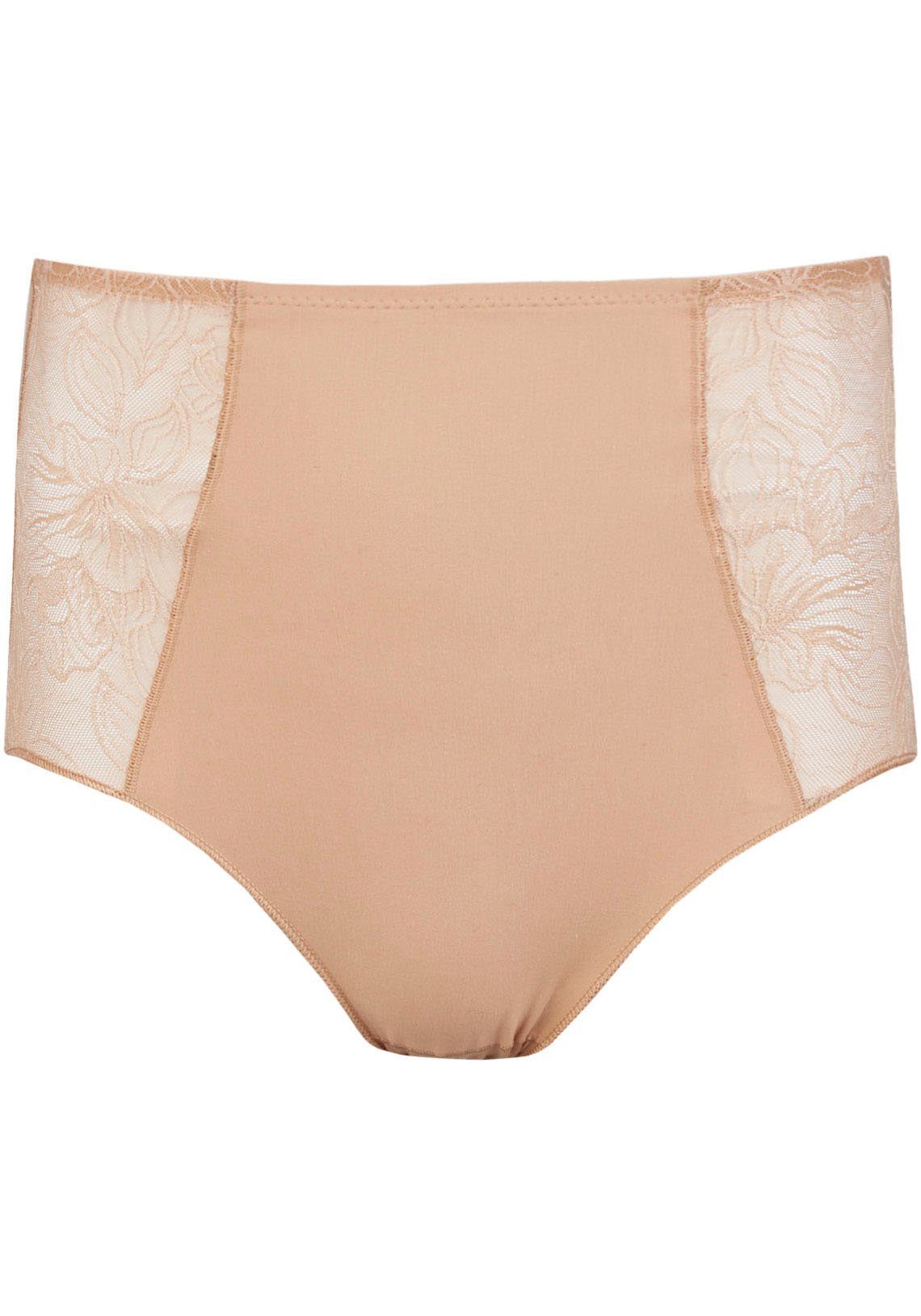 Nina Von C. High-waist-slip COTTON SHAPE met zij-inzetten van kant-tule (2 stuks, Set van 2)