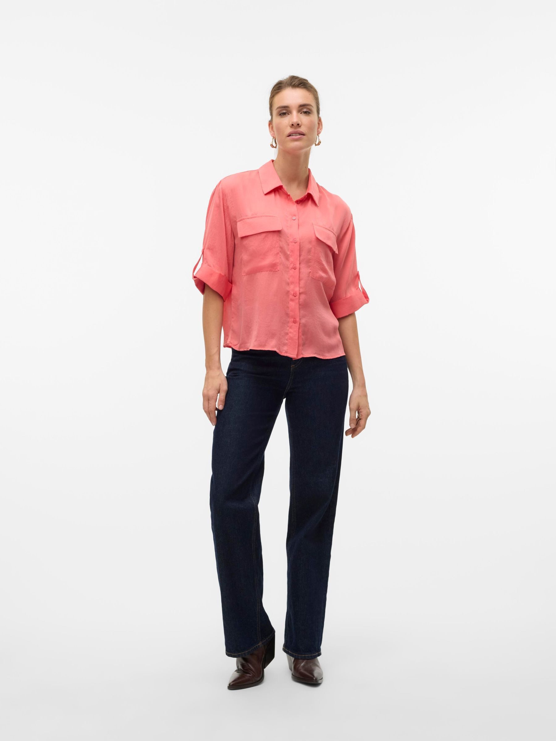 Vero Moda Blouse met korte mouwen VMFABIANA 3/4 SHIRT VMA NOOS