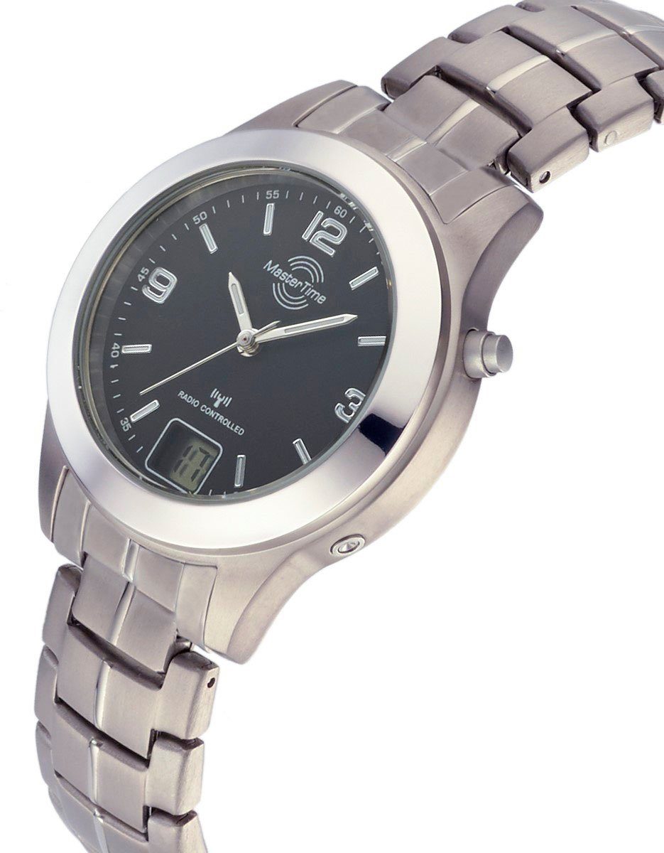 MASTER TIME Radiografisch horloge Titanium Horloge, quartz, dameshorloge, datum, glow-in-the-dark wijzers