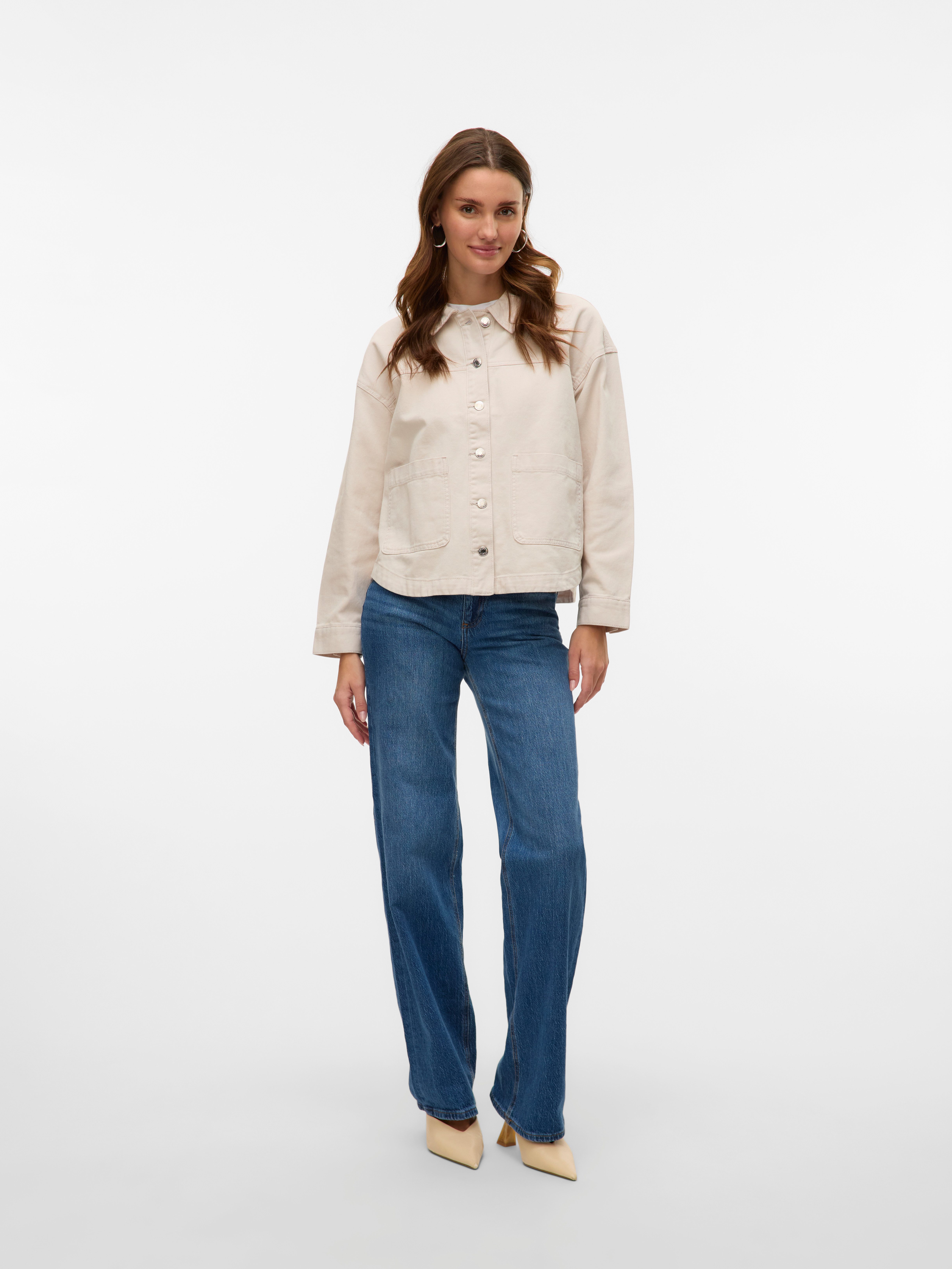 Vero Moda Jeansjack VMJAMIE LS DENIM SHACKET MIX NOOS
