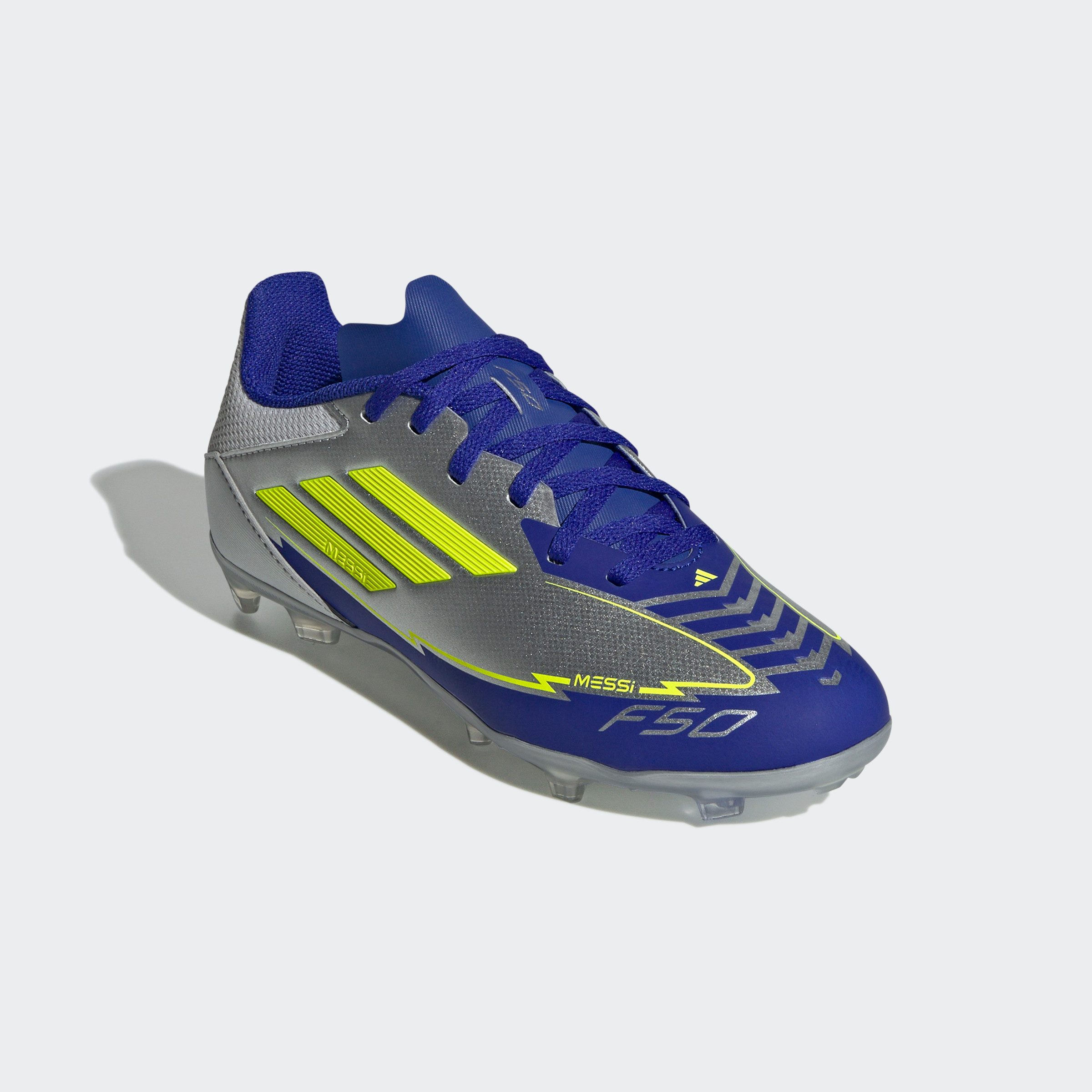 adidas Performance Voetbalschoenen F50 LEAGUE MESSI KIDS FG/MG jongens zaalvoetbalschoenen maat 38,5 grijs
