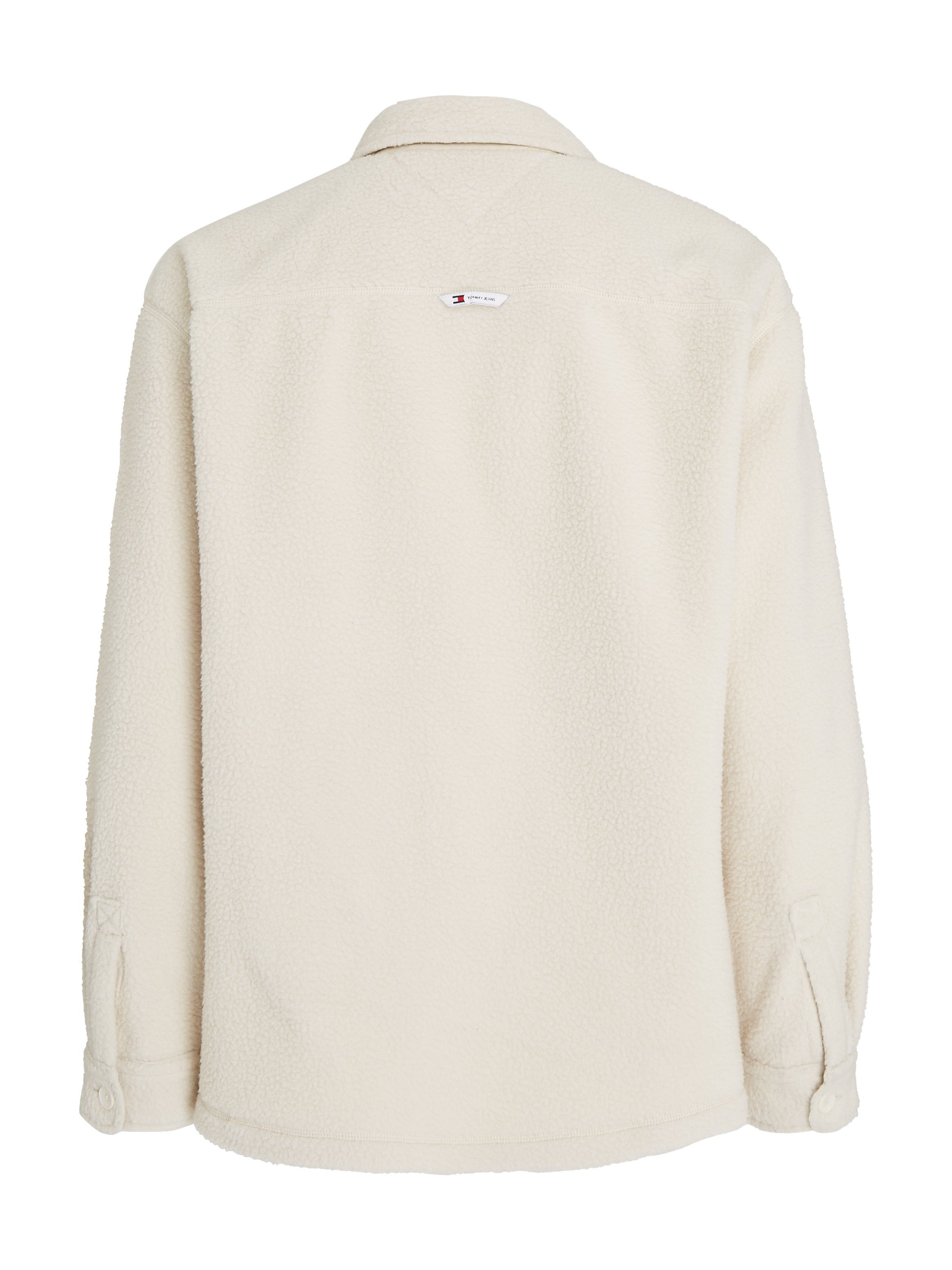 TOMMY JEANS Fleecehemd TJM SOLID TEDDY OVERSHIRT