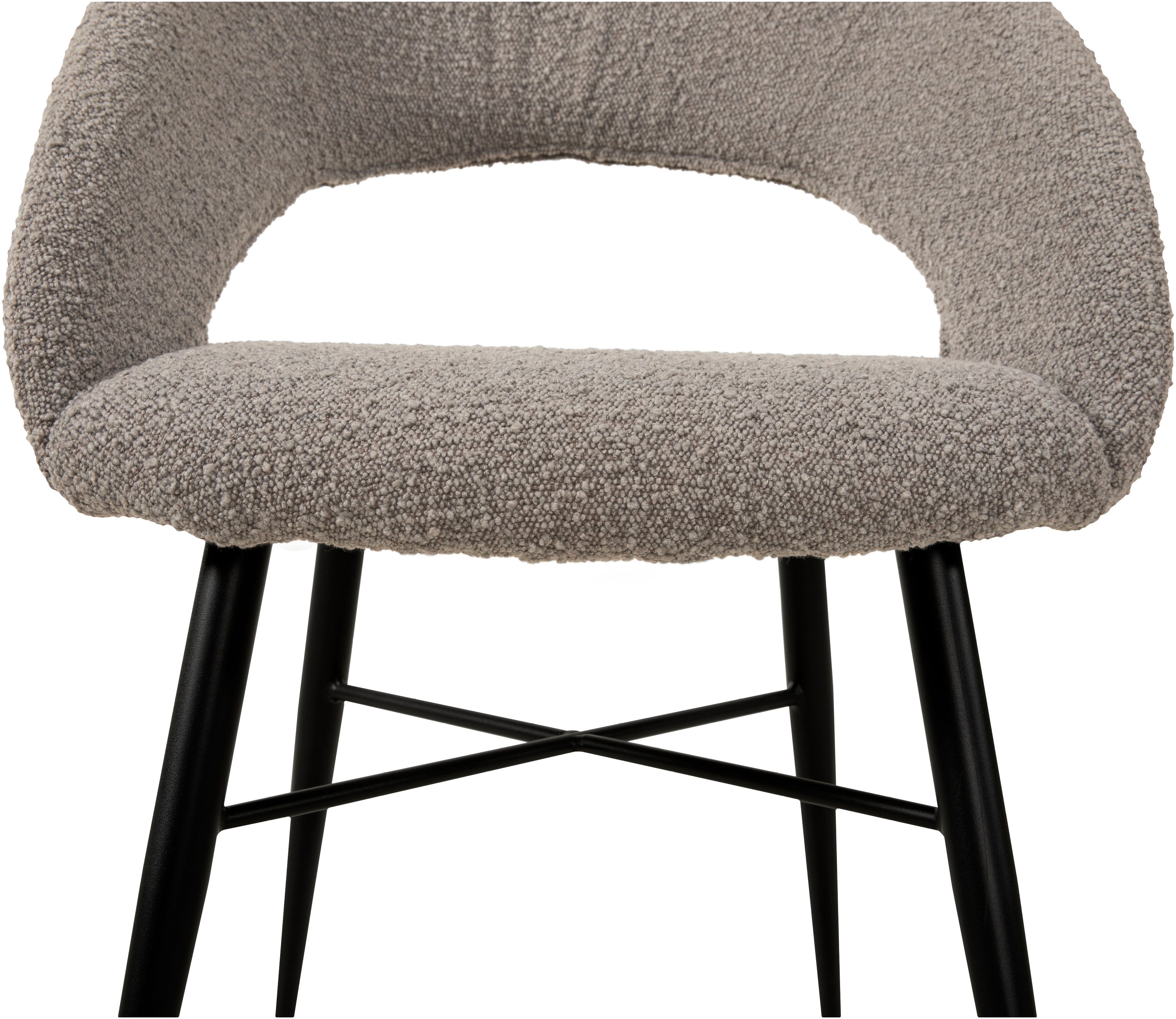 OMG Design Eetkamerstoel Marley met modern cut-out, bouclé bekleding (set)