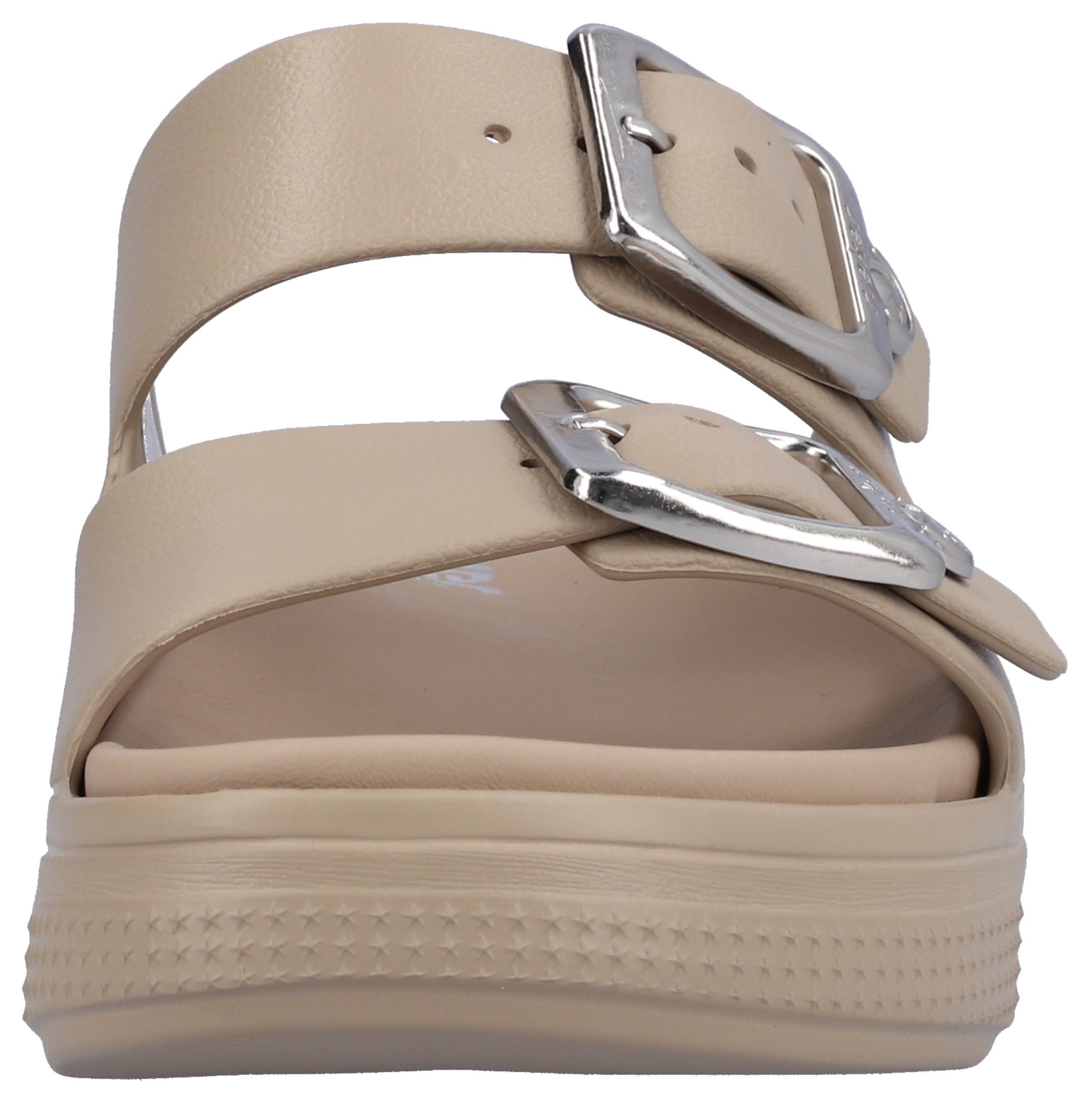 Rieker Slippers , plateau, zomerschoen, slippers in breedte g (=wijd)