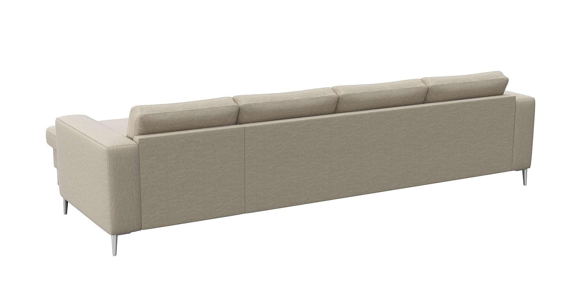 FLEXLUX Hoekbank Fiore, super zitcomfort door koudschuim in de zitting, L-vorm