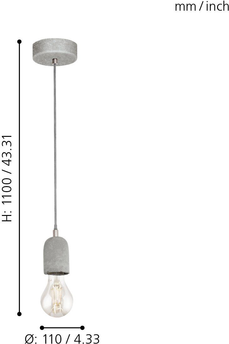EGLO Hanglamp SILVARES Hanglicht, hanglamp