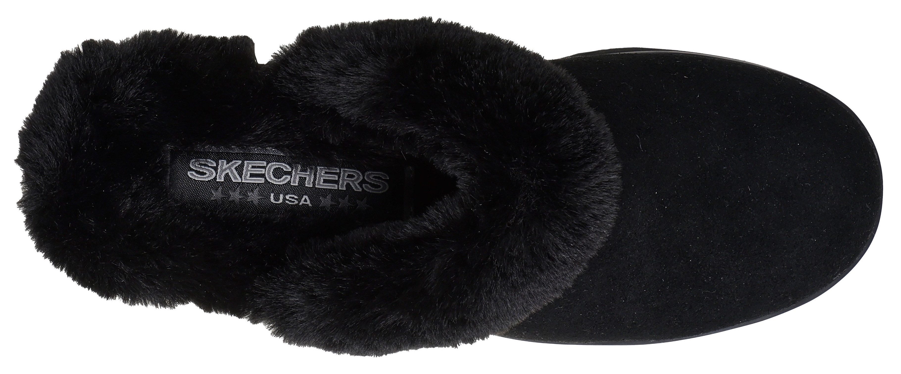 Skechers Pantoffels KEEPSAKES WEDGE-TIME TO CRUISE Pantoffel, slipper met warme voering