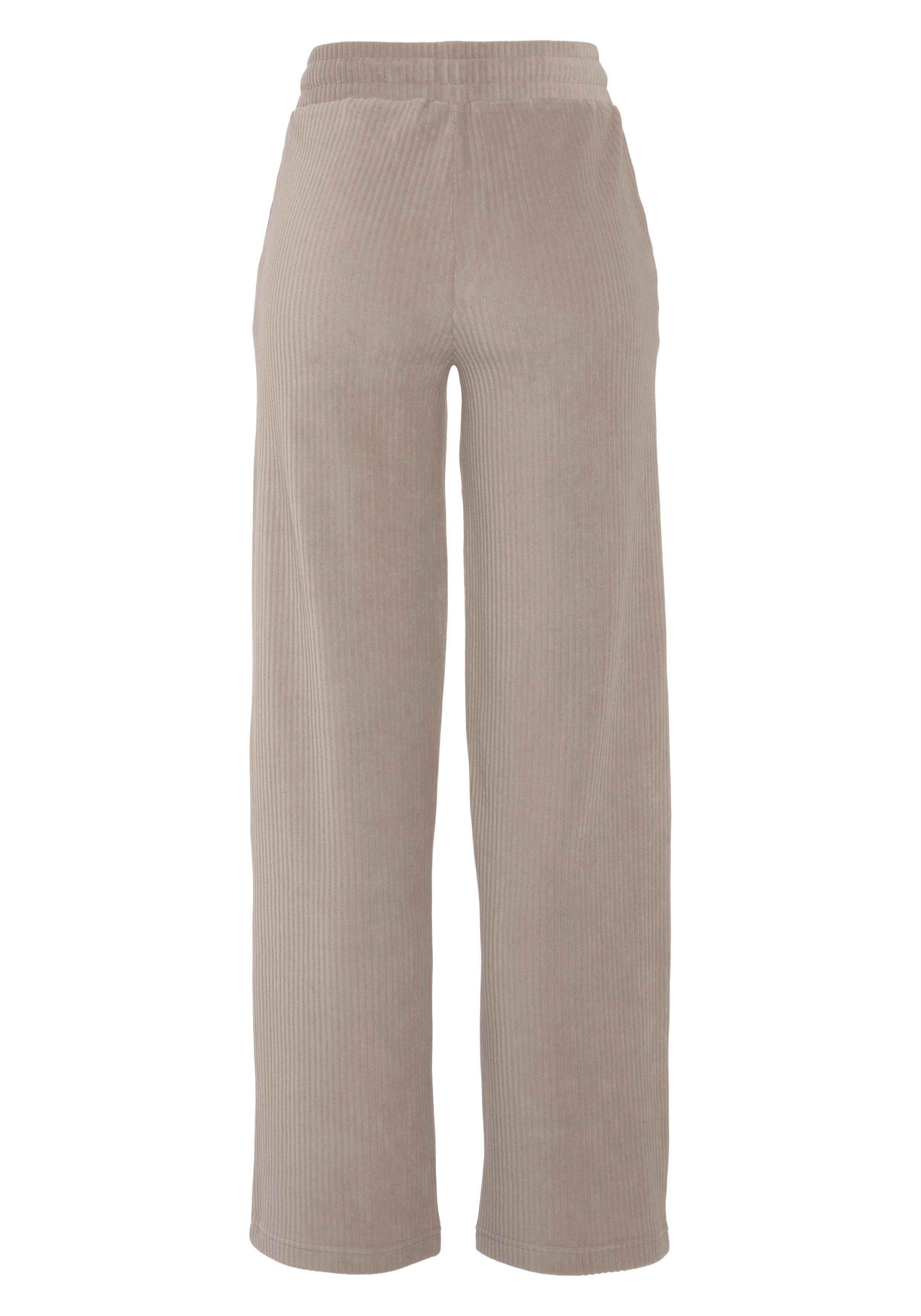 Vivance Homewearbroek -Loungebroek met brede elastische cord structuur, loungewear