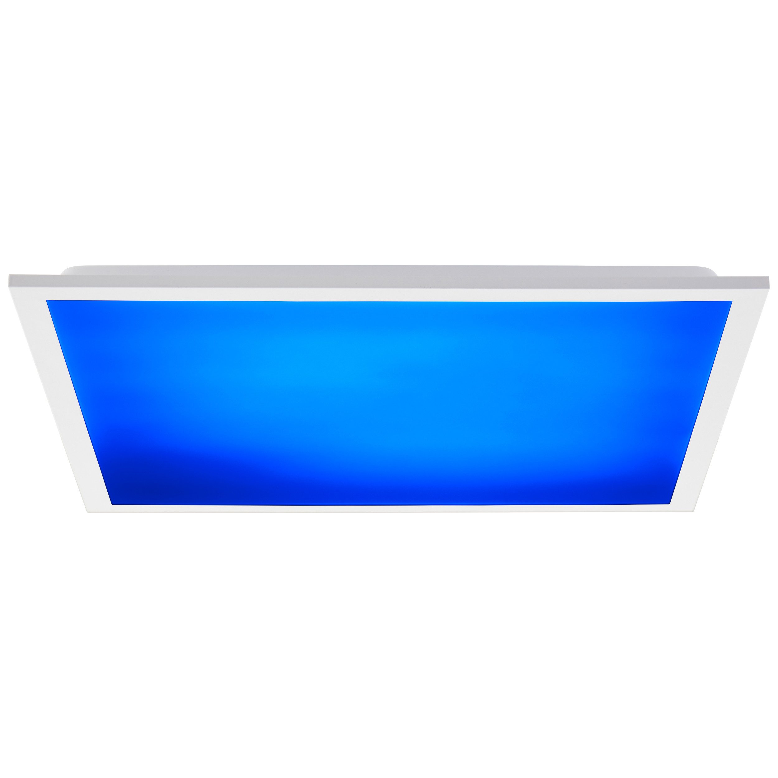 Brilliant Leuchten Led-plafondlamp Briston 45 x 45 cm, 2500 lm, 3000-6500 k, ic-rgb, dimbaar, aluminium, wit