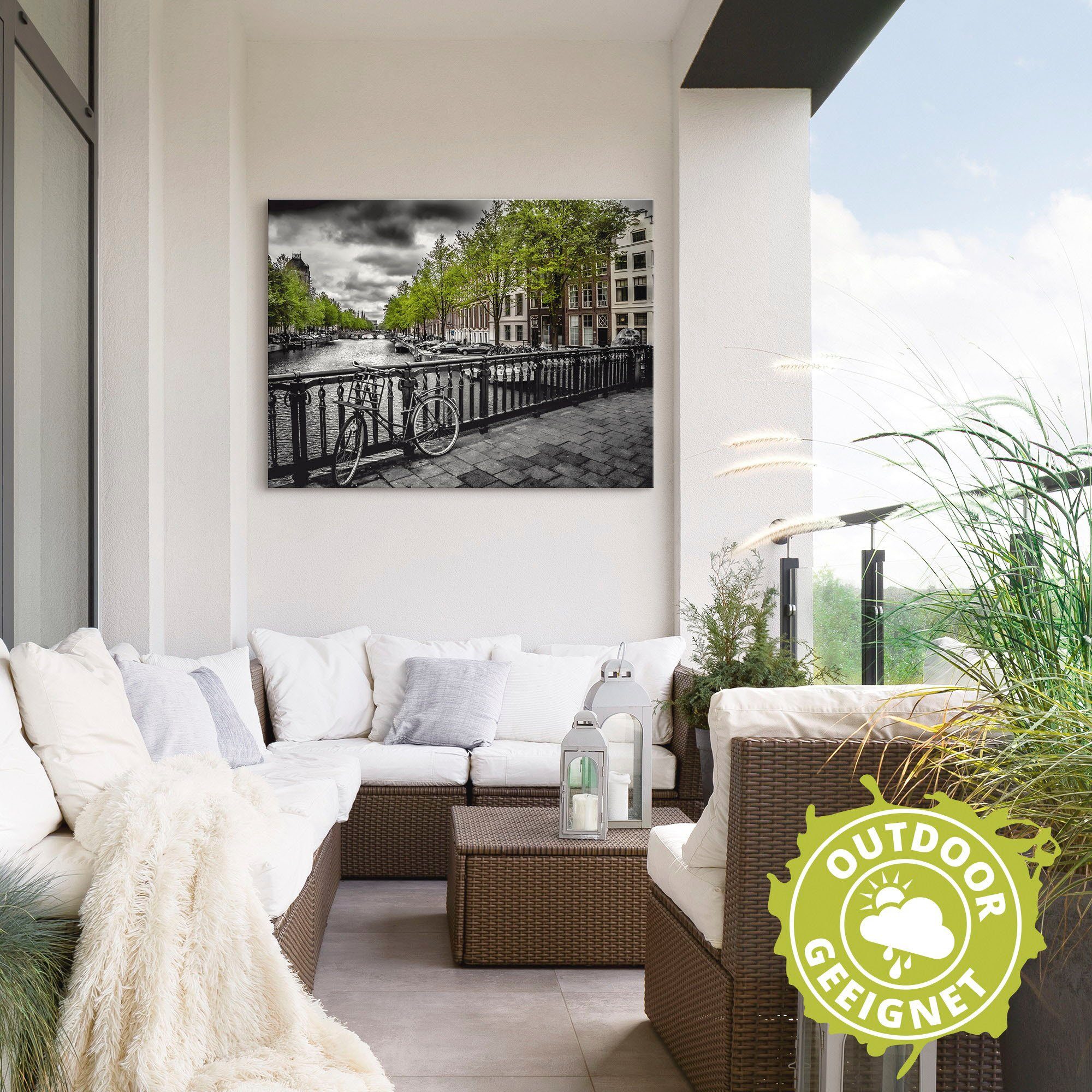 Artland Artprint Amsterdam Keizergracht II als artprint van aluminium, artprint op linnen, muursticker, verschillende maten