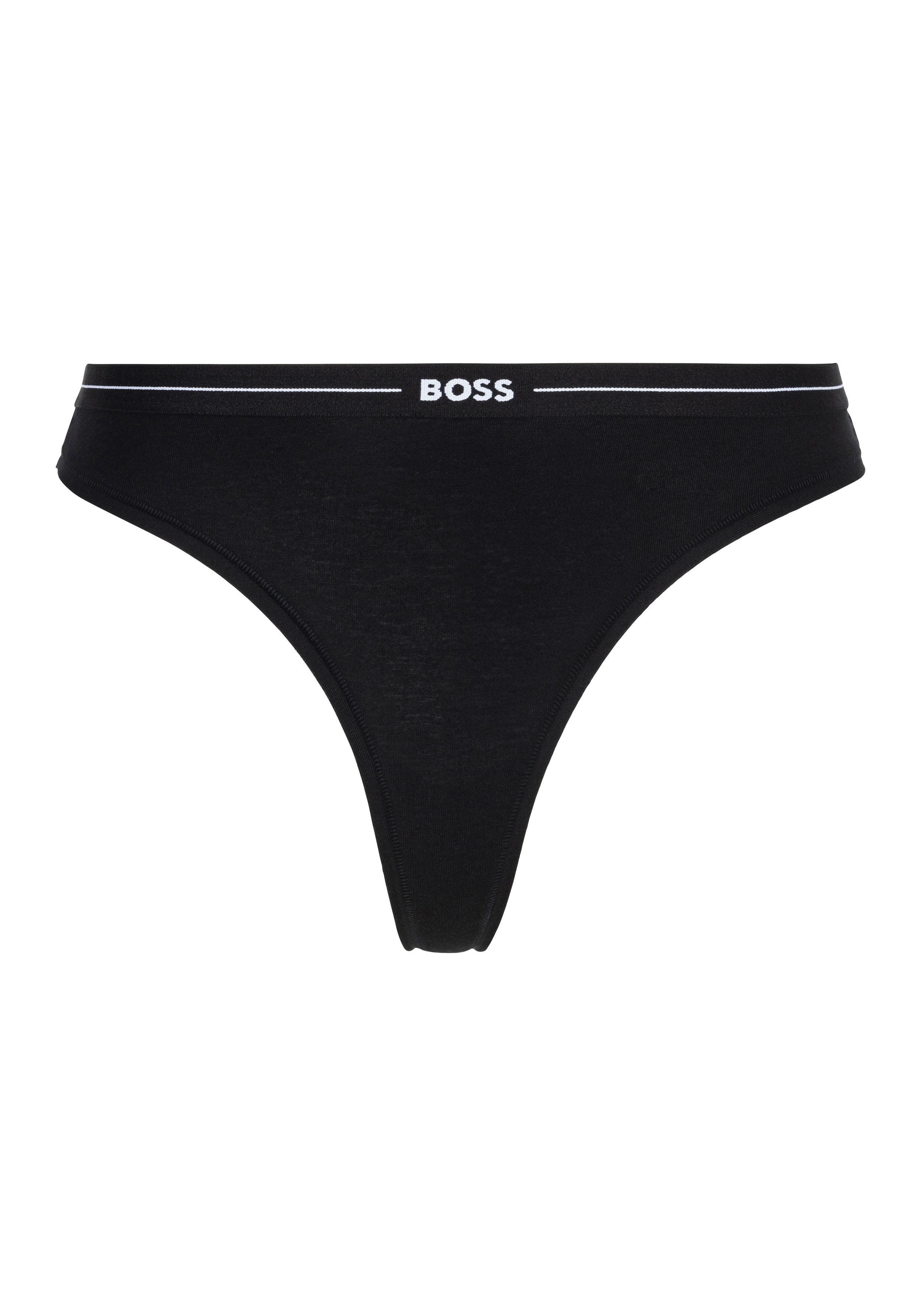 BOSS String 3P THONG met -logo tailleband (3 stuks)