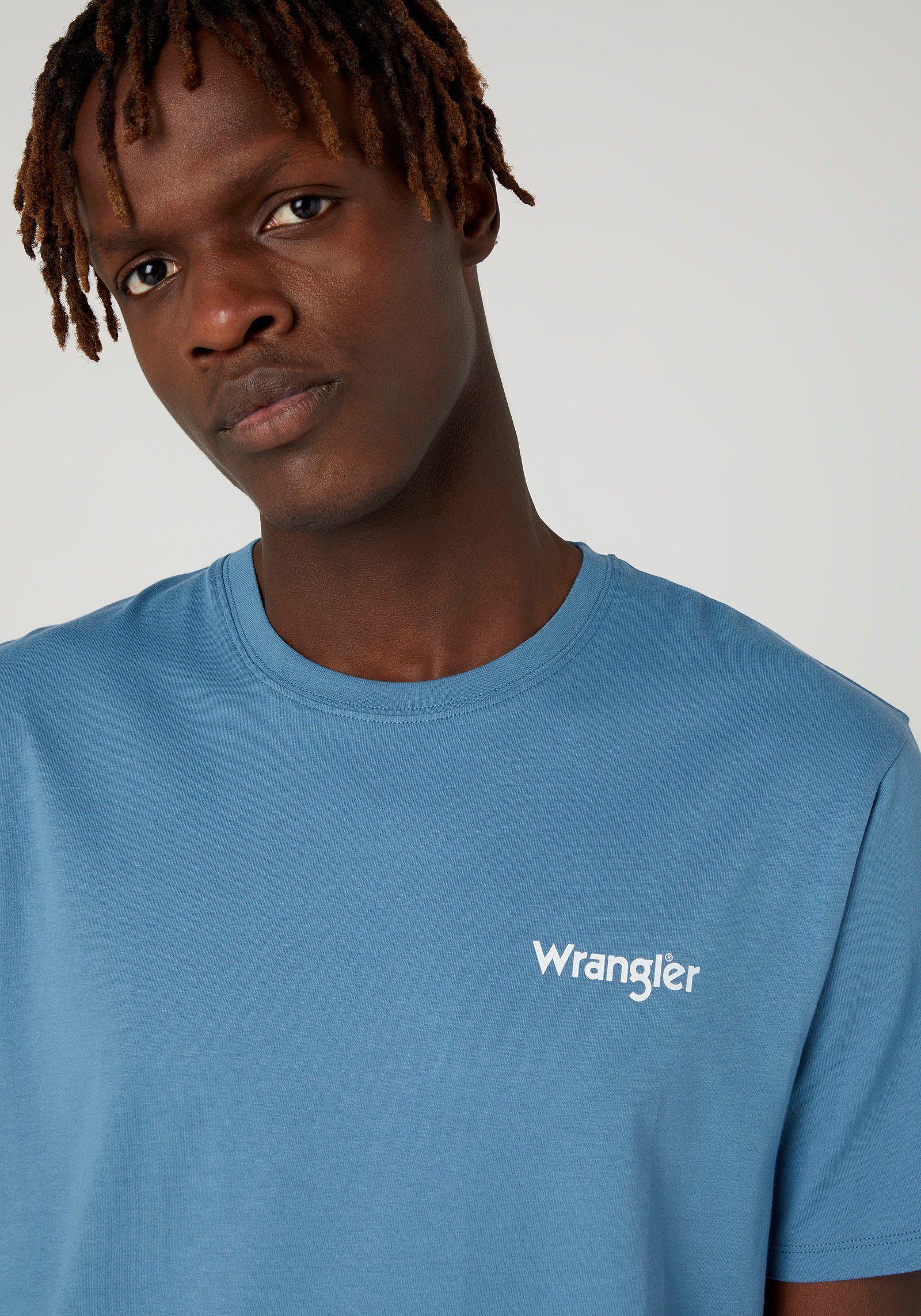 Wrangler T-shirt Sign Off (2-delig, Set van 2)
