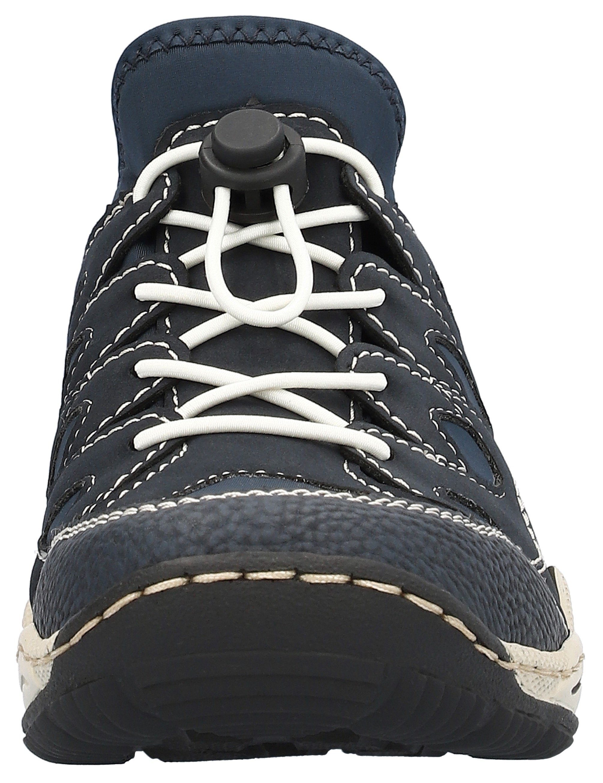 Rieker Slip-on sneakers Trekking Schoen, vrijetijdsschoen, Slipper met verwisselbaar voetbed