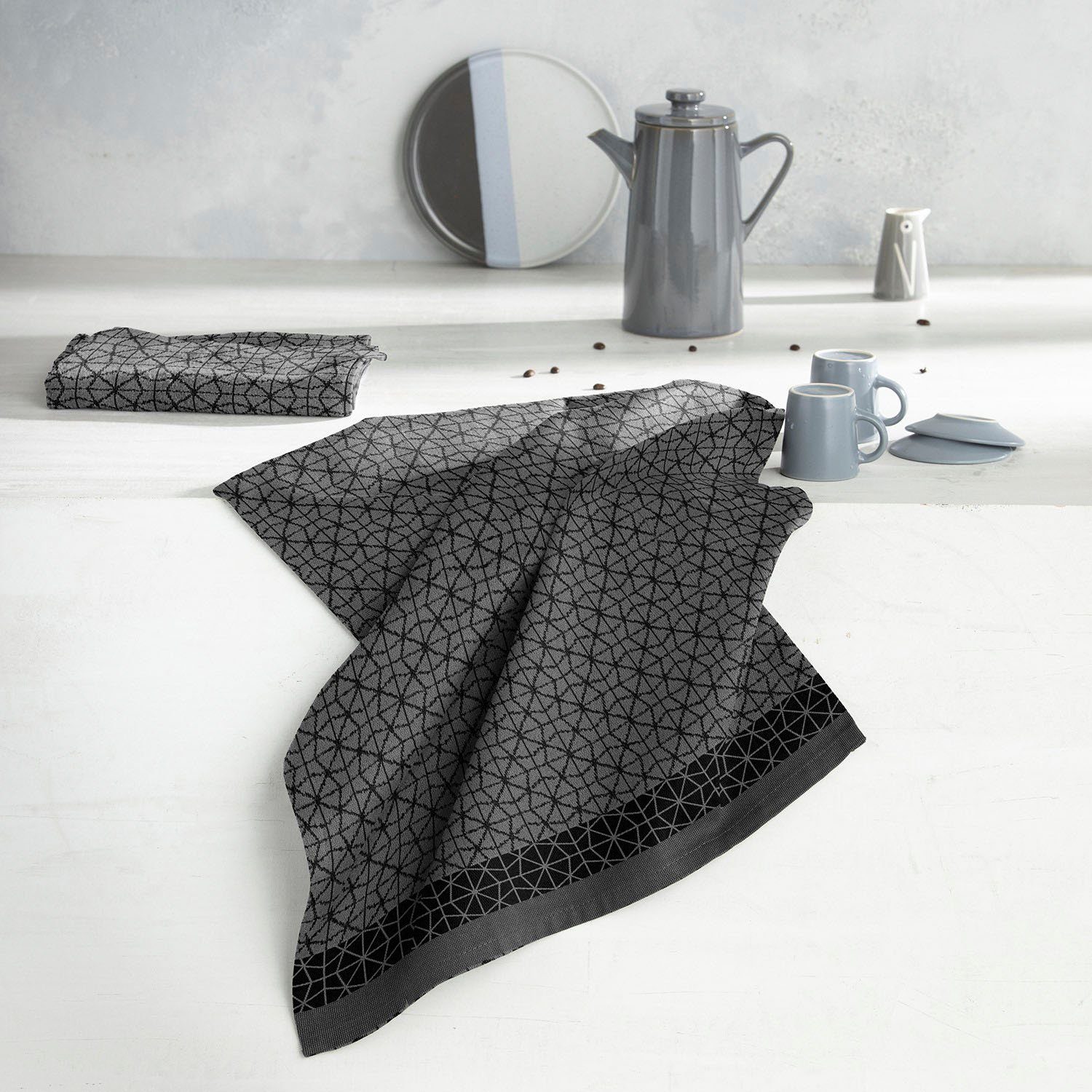 DDDDD Theedoek Chrystal Keukenhanddoek van zachte frotté, 50 x 55 cm (set, 6-delig)