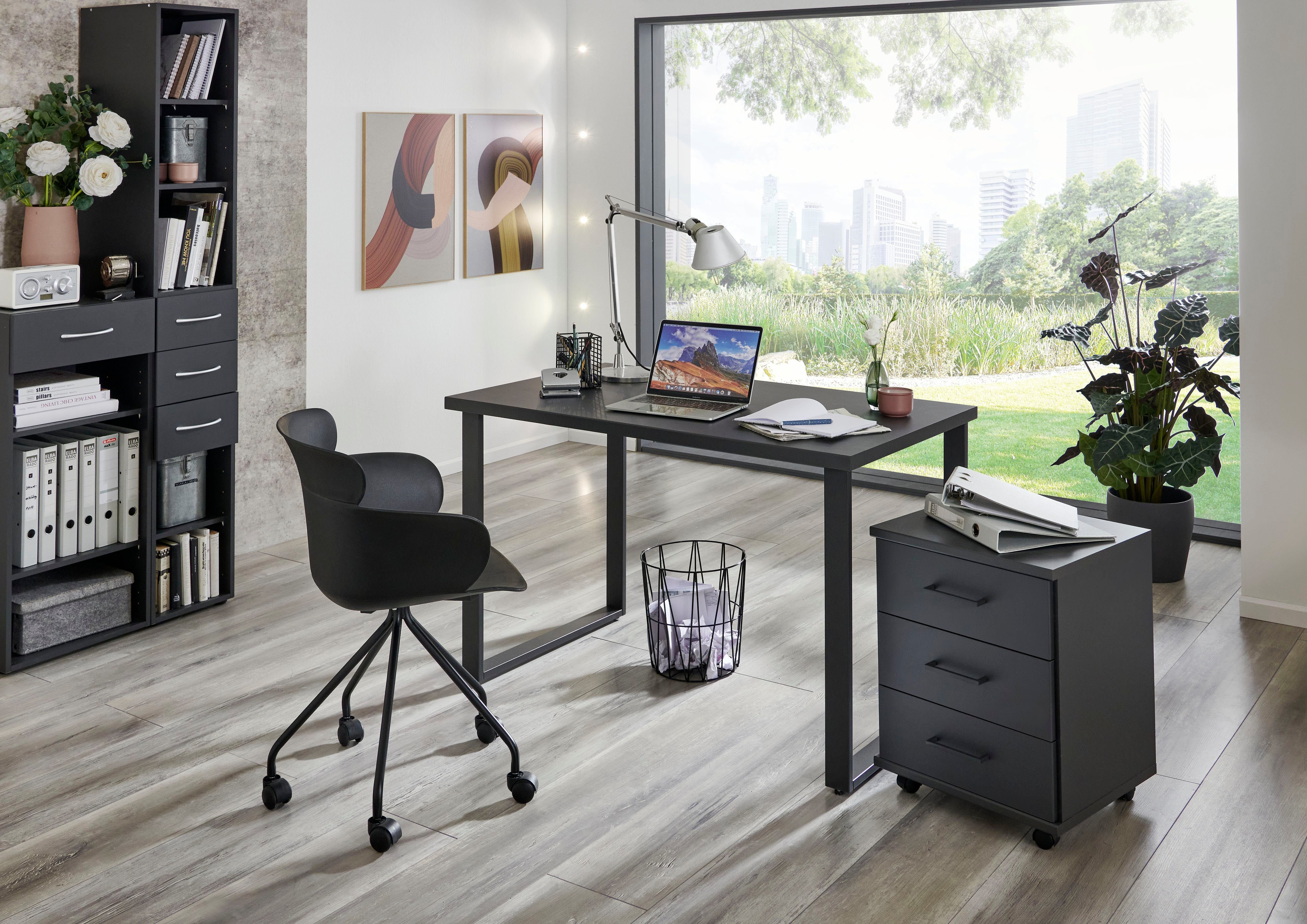 Wimex Bureau Home Desk Met metalen sleevoet, in 3 breedten