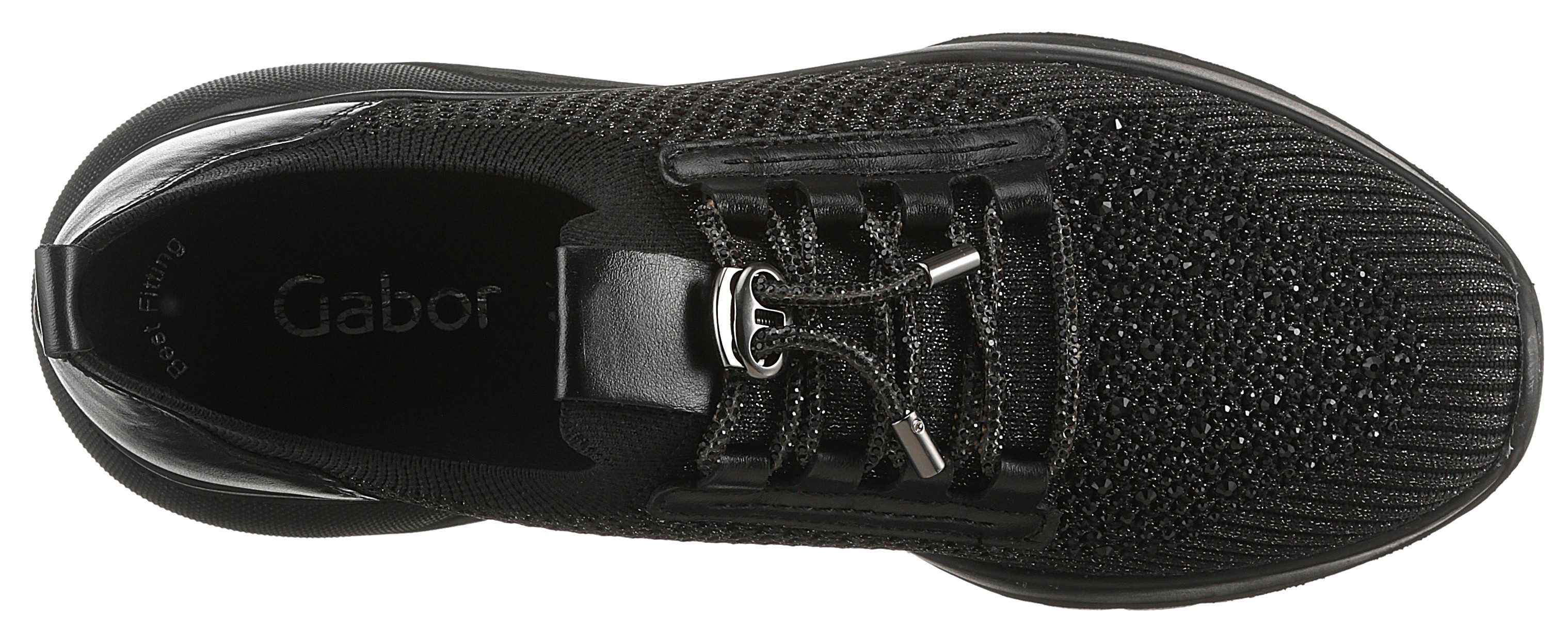 Gabor Slip-on sneakers , vrijetijdsschoen, halfschoen, slipper met best fitting-uitrusting
