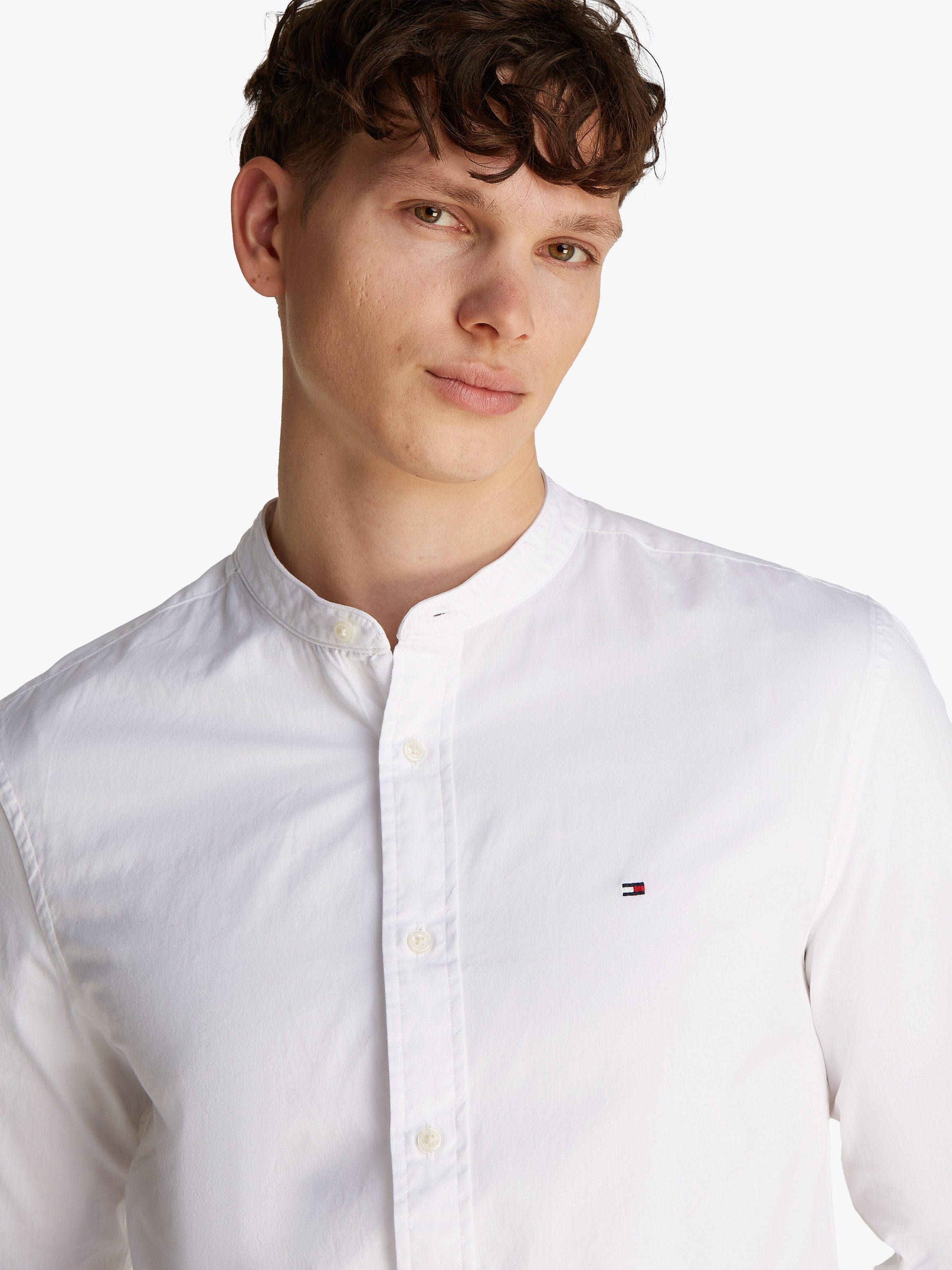 Tommy Hilfiger Overhemd met lange mouwen FLEX POPLIN SOLID MAO RF SHIRT