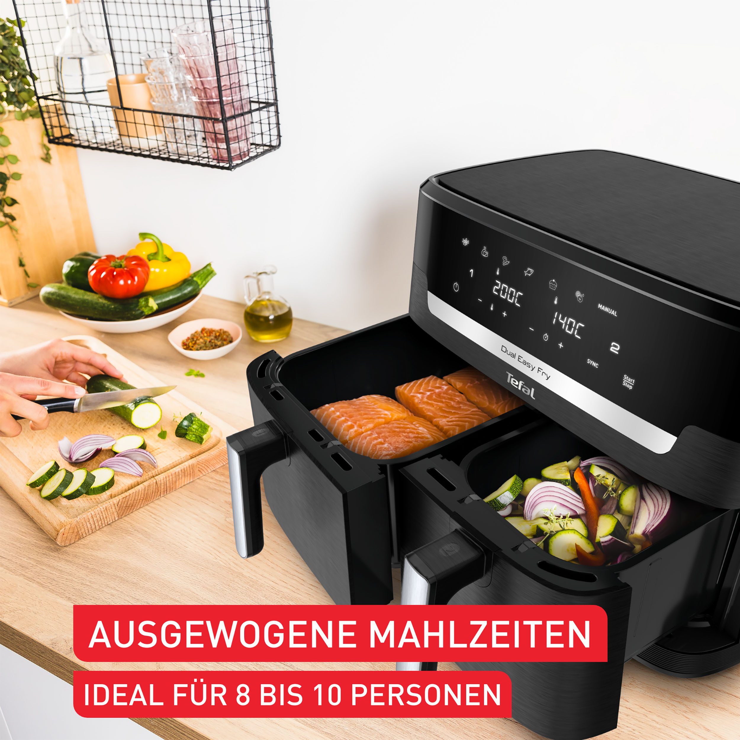 Tefal Airfryer EY9428 Dual Easy Fry XXL