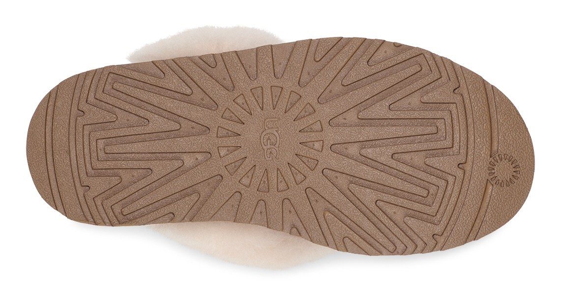 UGG Pantoffels Funkette Plateau klomp, mule, pantoffel met elastische hielband