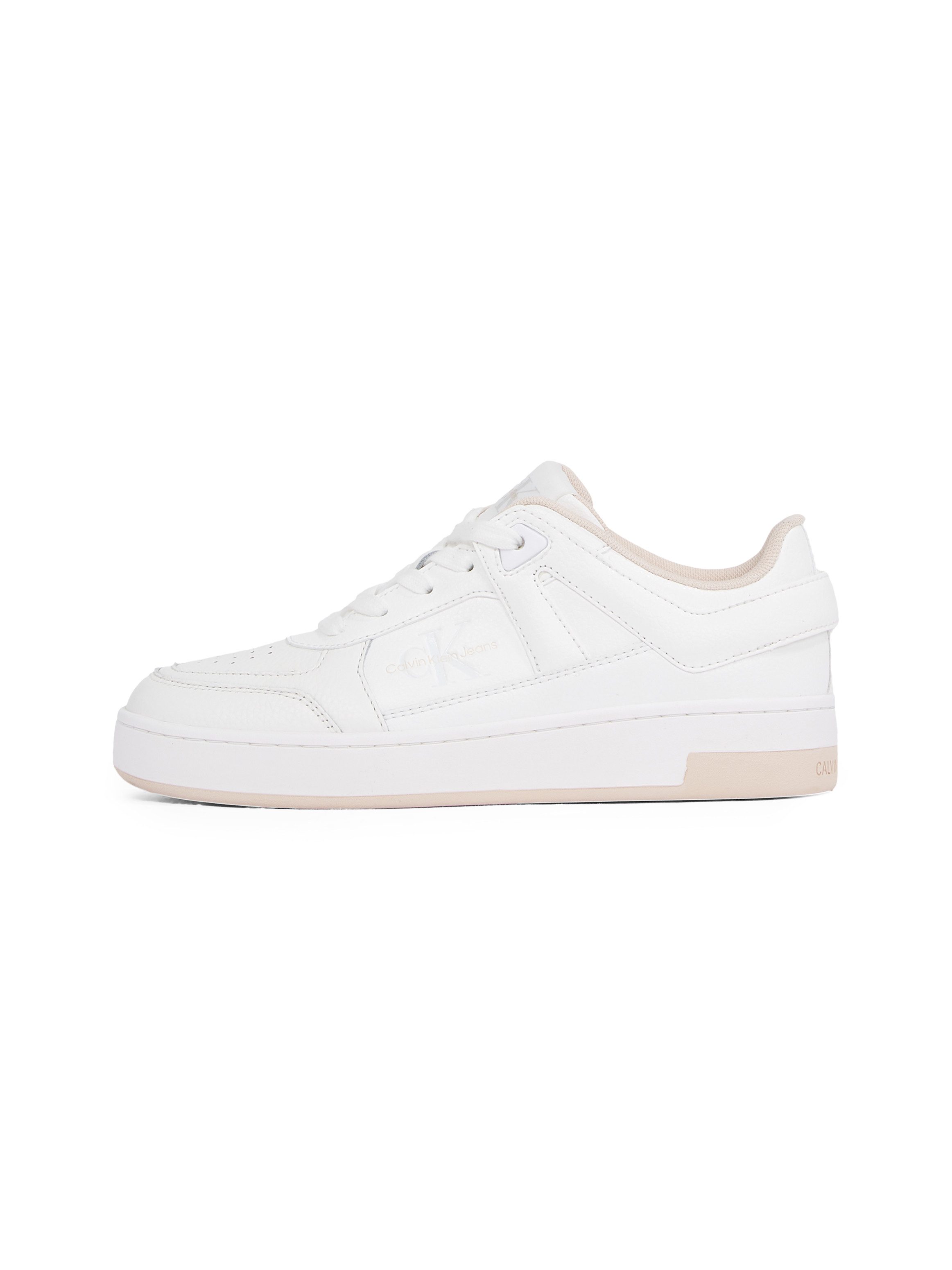 Calvin Klein Sneakers BASKET CUPSOLE LOW MIX vrijetijdsschoen, lage schoen, veterschoen in sportieve uitstraling