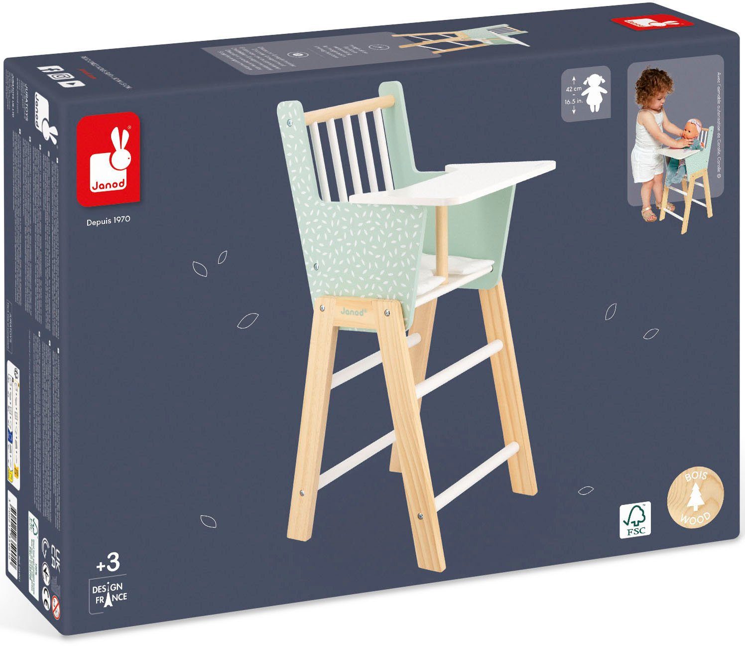 Janod Poppenkinderstoel Zen FSC®- beschermt bos - wereldwijd