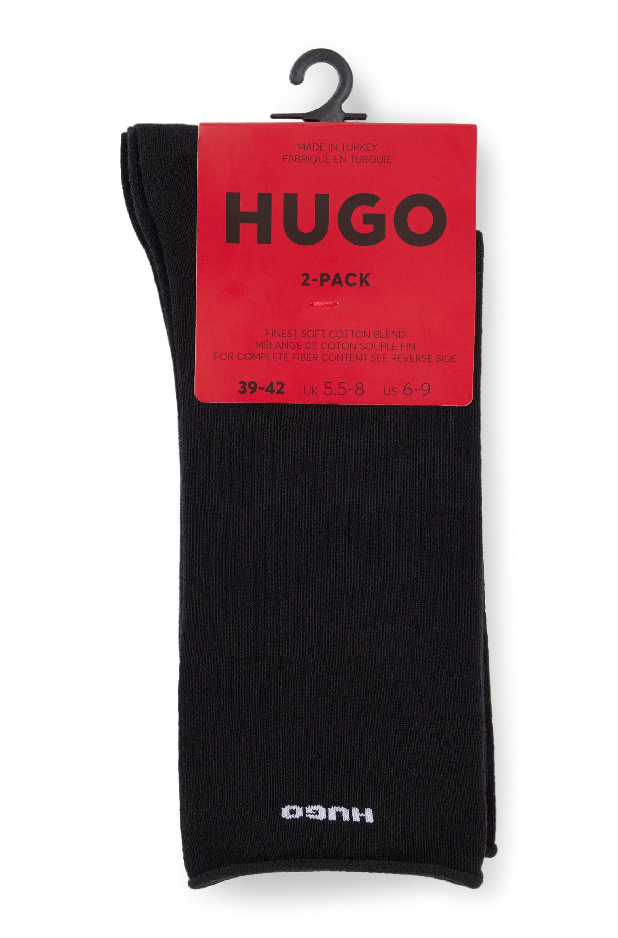 HUGO underwear Vrijetijdssokken 2P RS UNI CC W met gerolde boord (2 paar, Set van 2)