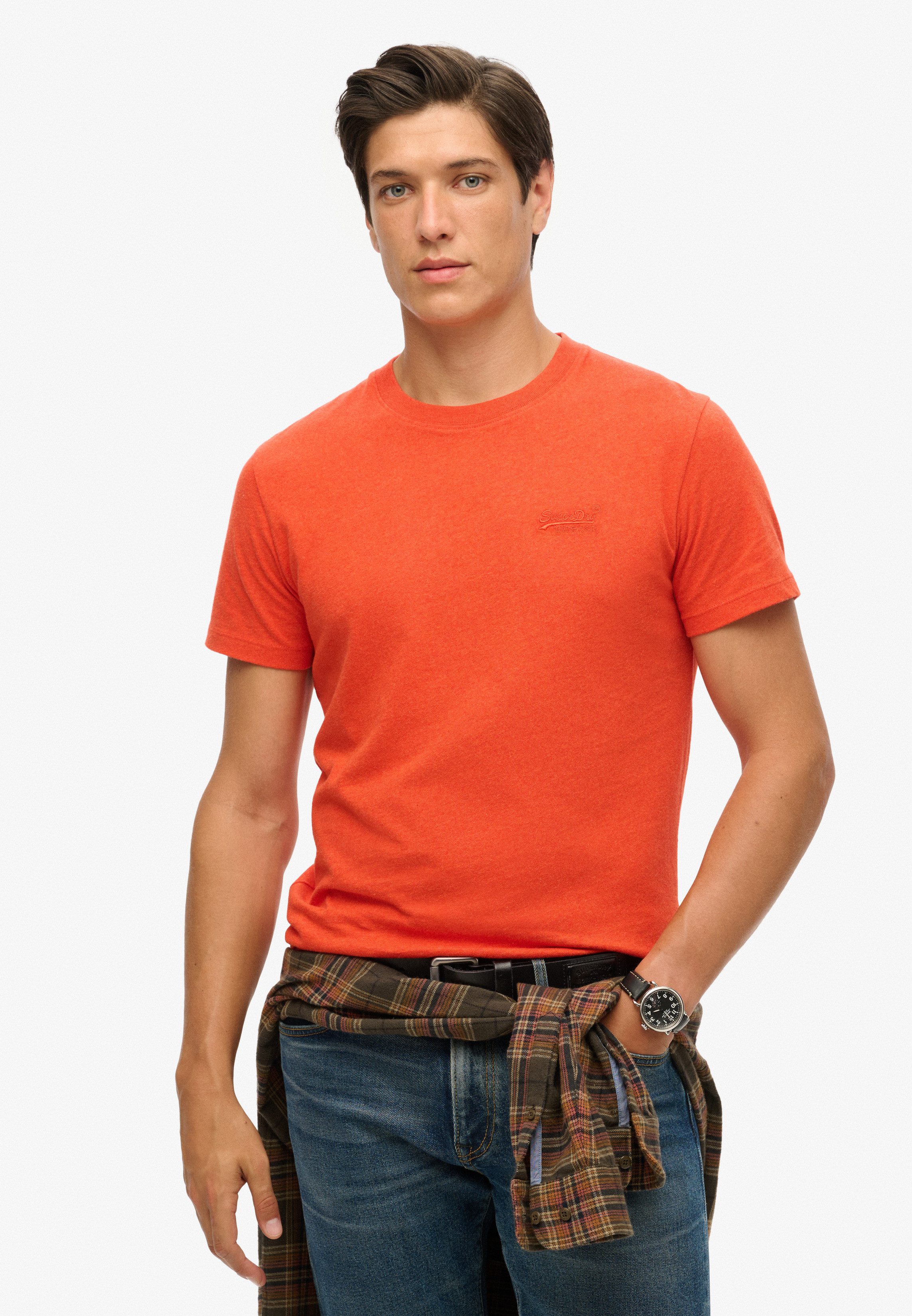 Superdry Shirt met ronde hals ESSENTIAL LOGO EMB TEE