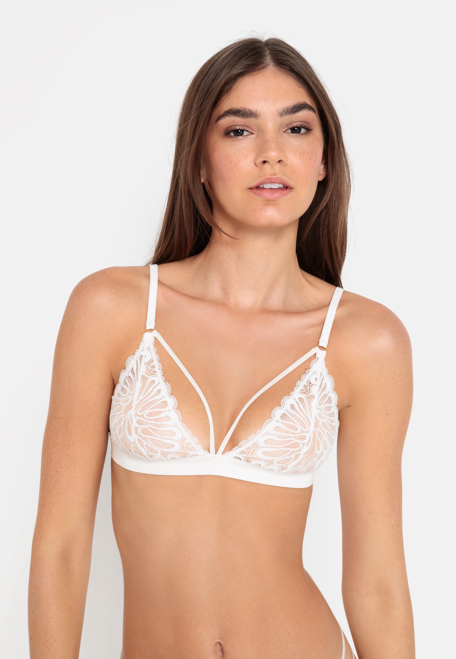 LSCN by LASCANA Bralette van bladeren kant (1-delig)