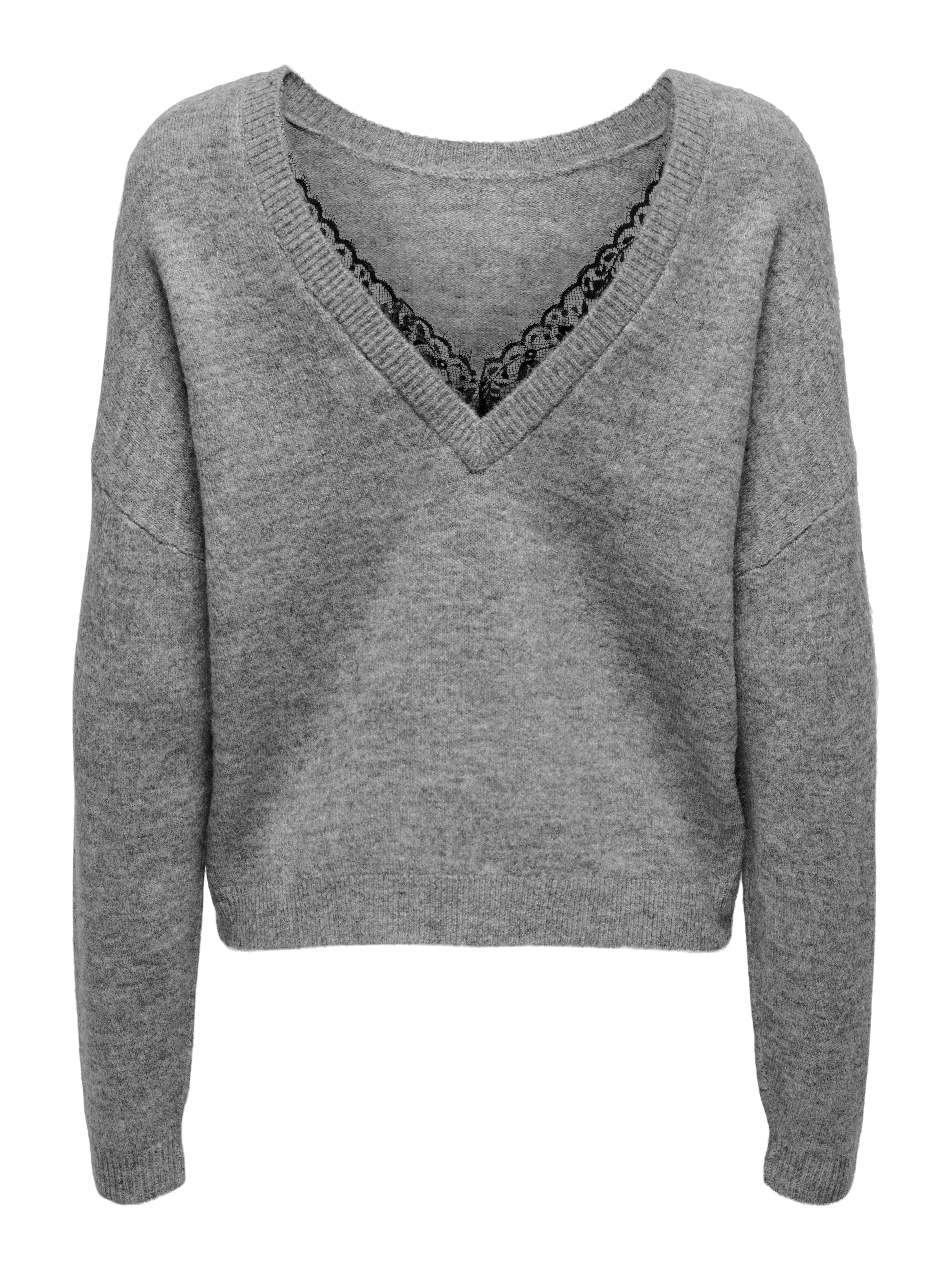 Only Trui met ronde hals ONLMANIFESTA LS REVERSIBLE KNT NOOS