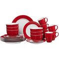 ritzenhoff  breker combi-servies doppio in aantrekkelijke kleurvarianten (set) rood