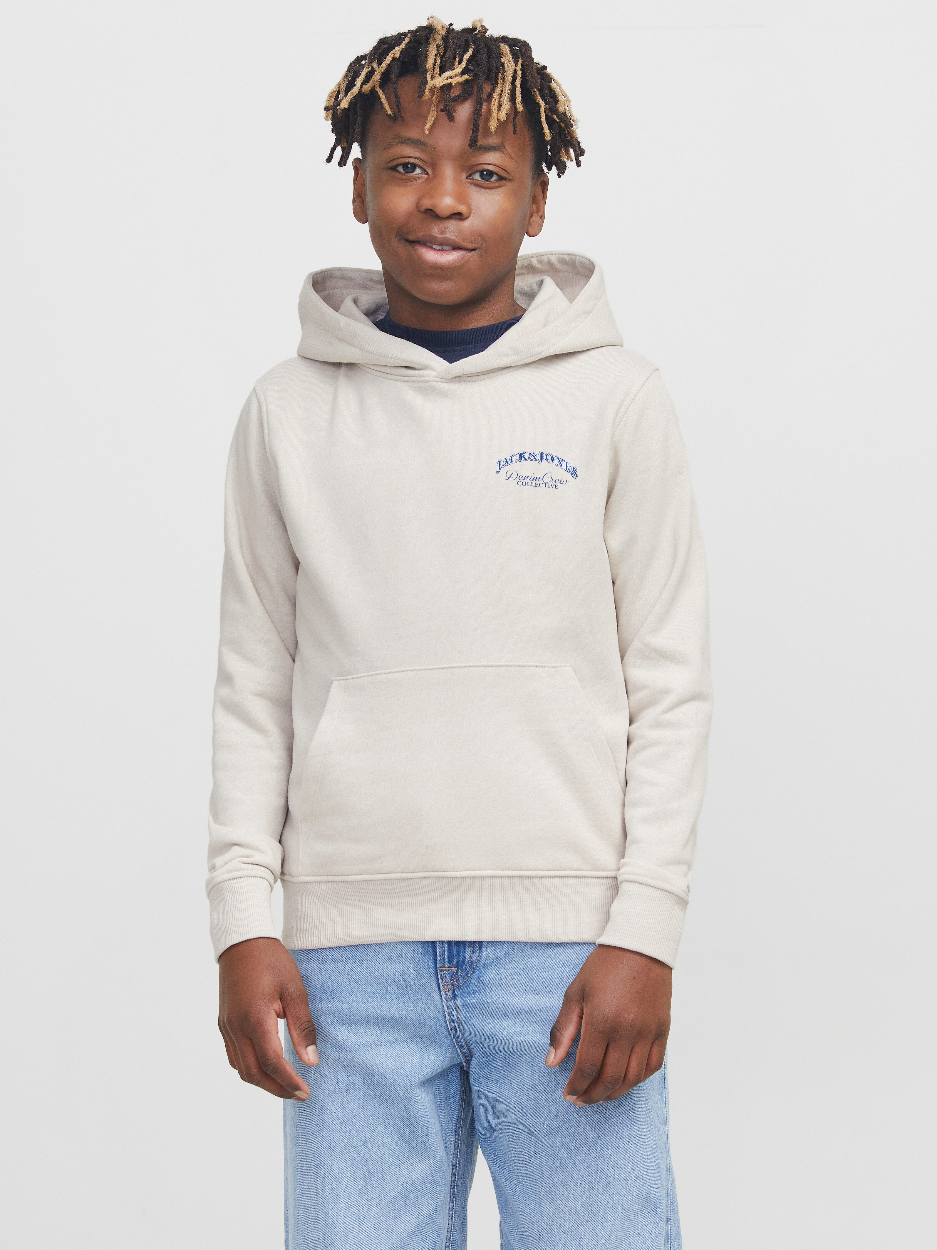 Jack & Jones Junior Hoodie JJEBRANDES BACKP RELAXED SWEAT H SN JNR