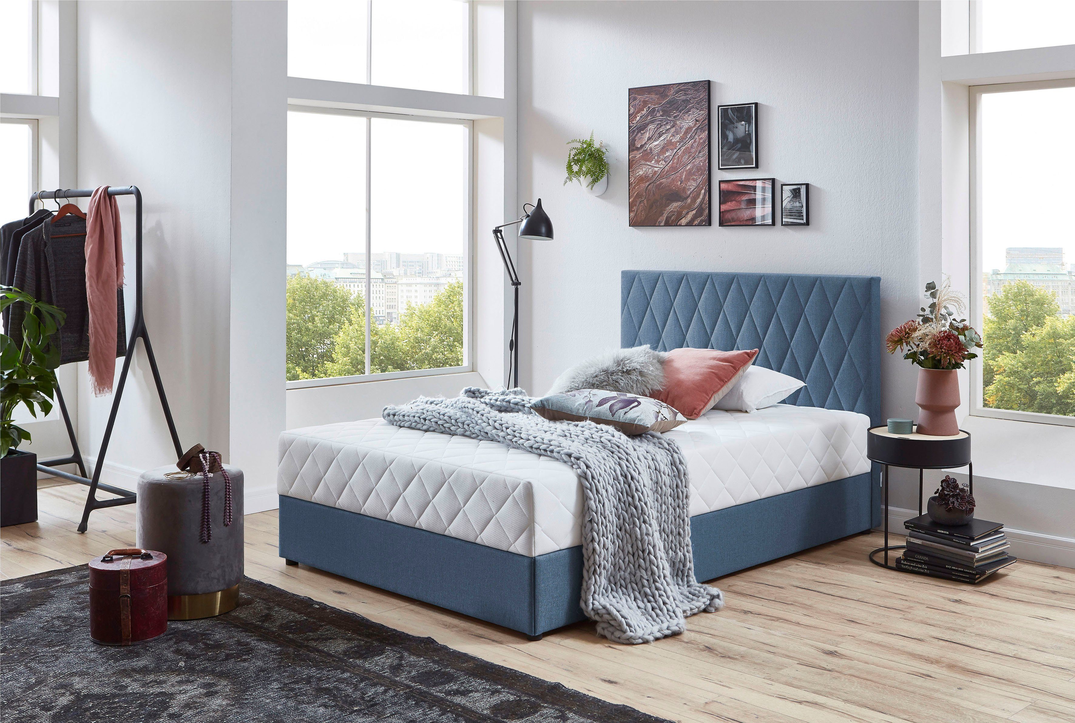 ATLANTIC home collection Boxspring BENITA met bedkist