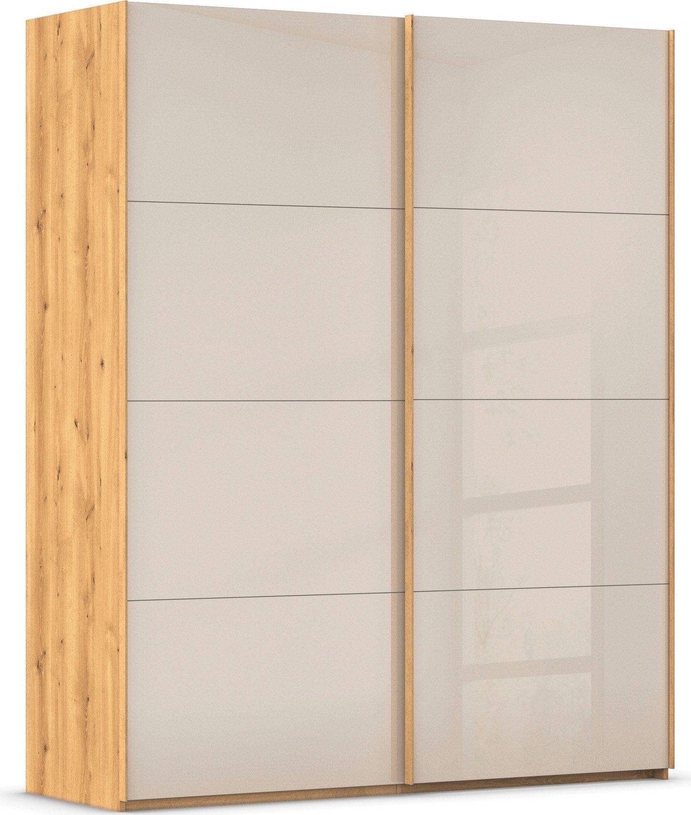 rauch Schuifdeurkast Kledingkast Kast Garderobe Slaapkamerkast SCALE-FYRA edel vierdelige deuren met glas-front veel kleuren made in germany