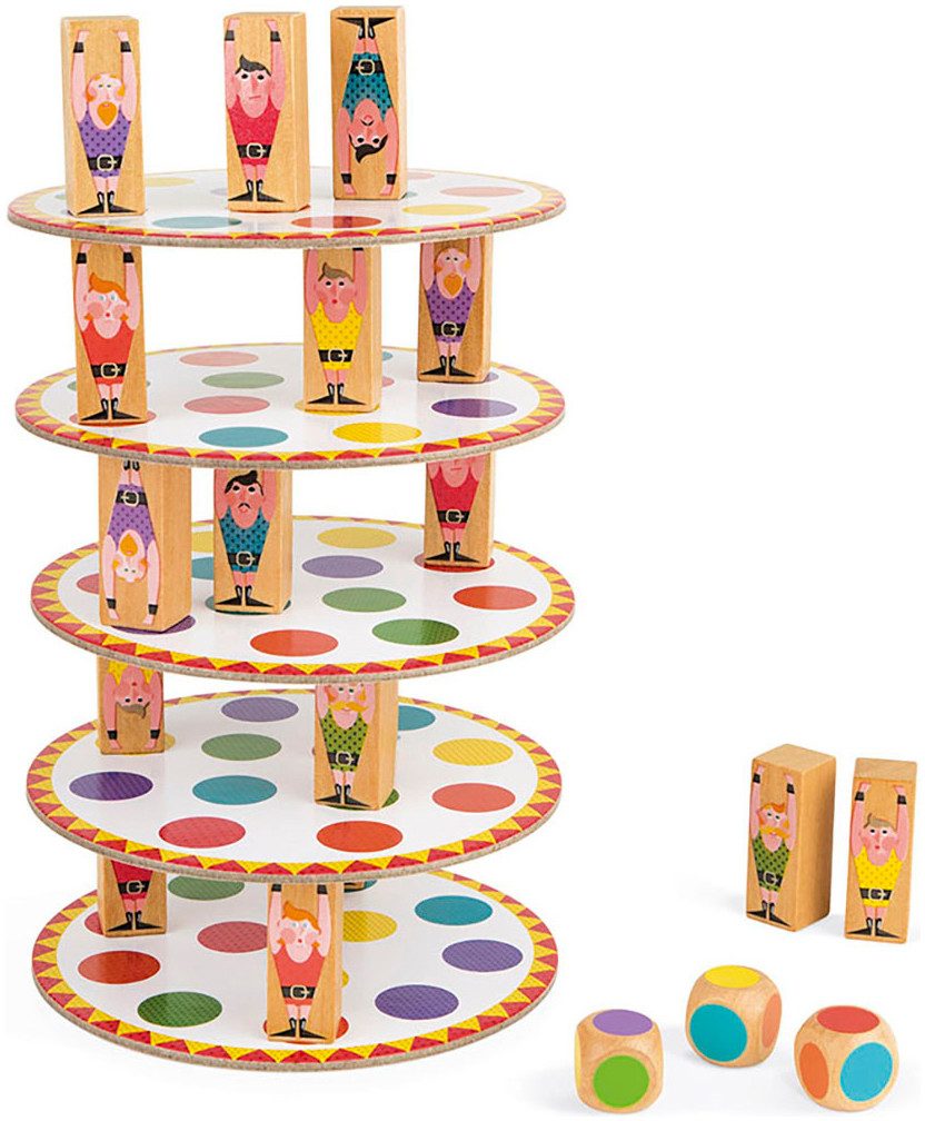 Janod Spel Wobbel toren-spel acrobaat FSC®- beschermt bos - wereldwijd