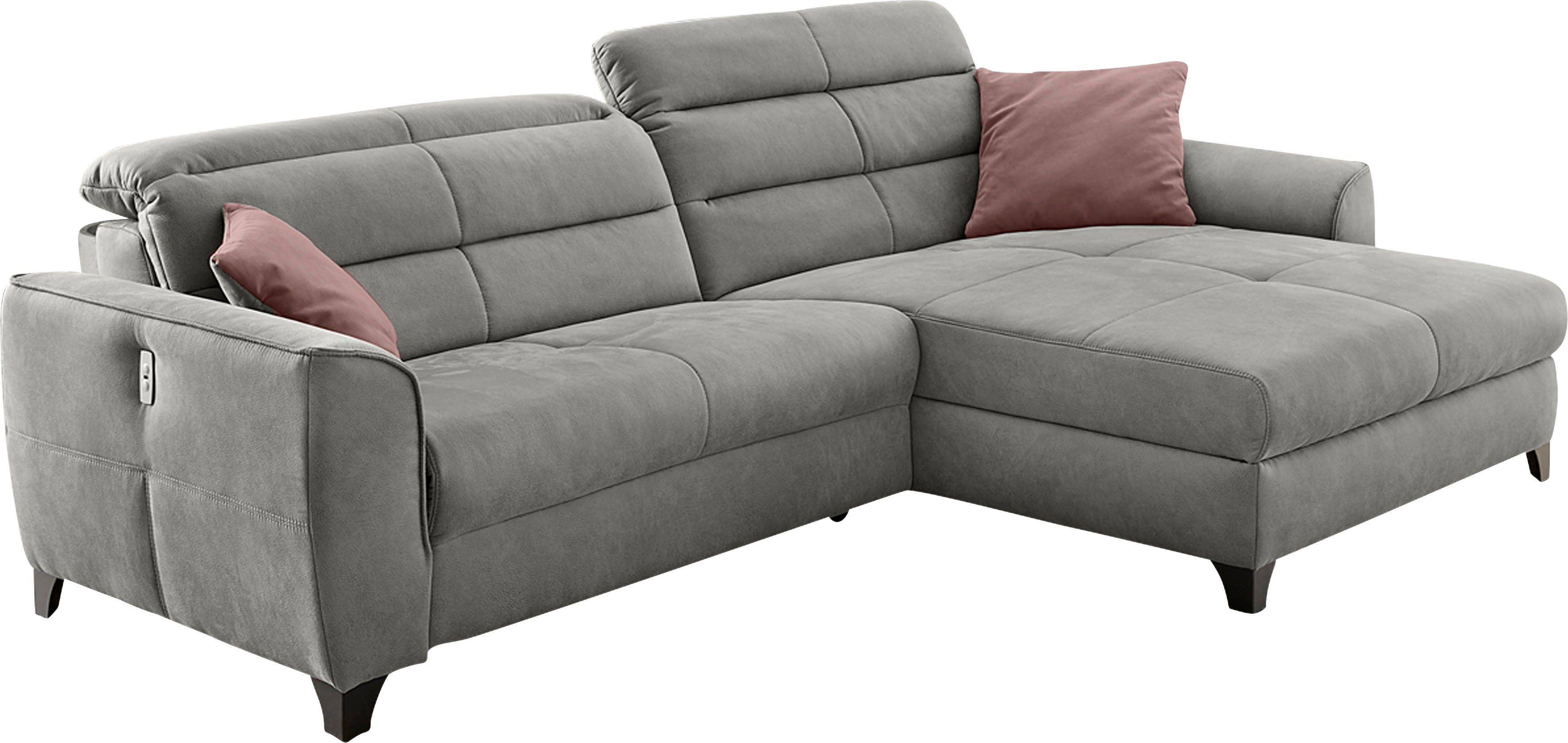 Jockenhöfer Gruppe Hoekbank Double One L-vorm met 2 x 120 cm brede, elektrisch verstelbare relaxfuncties