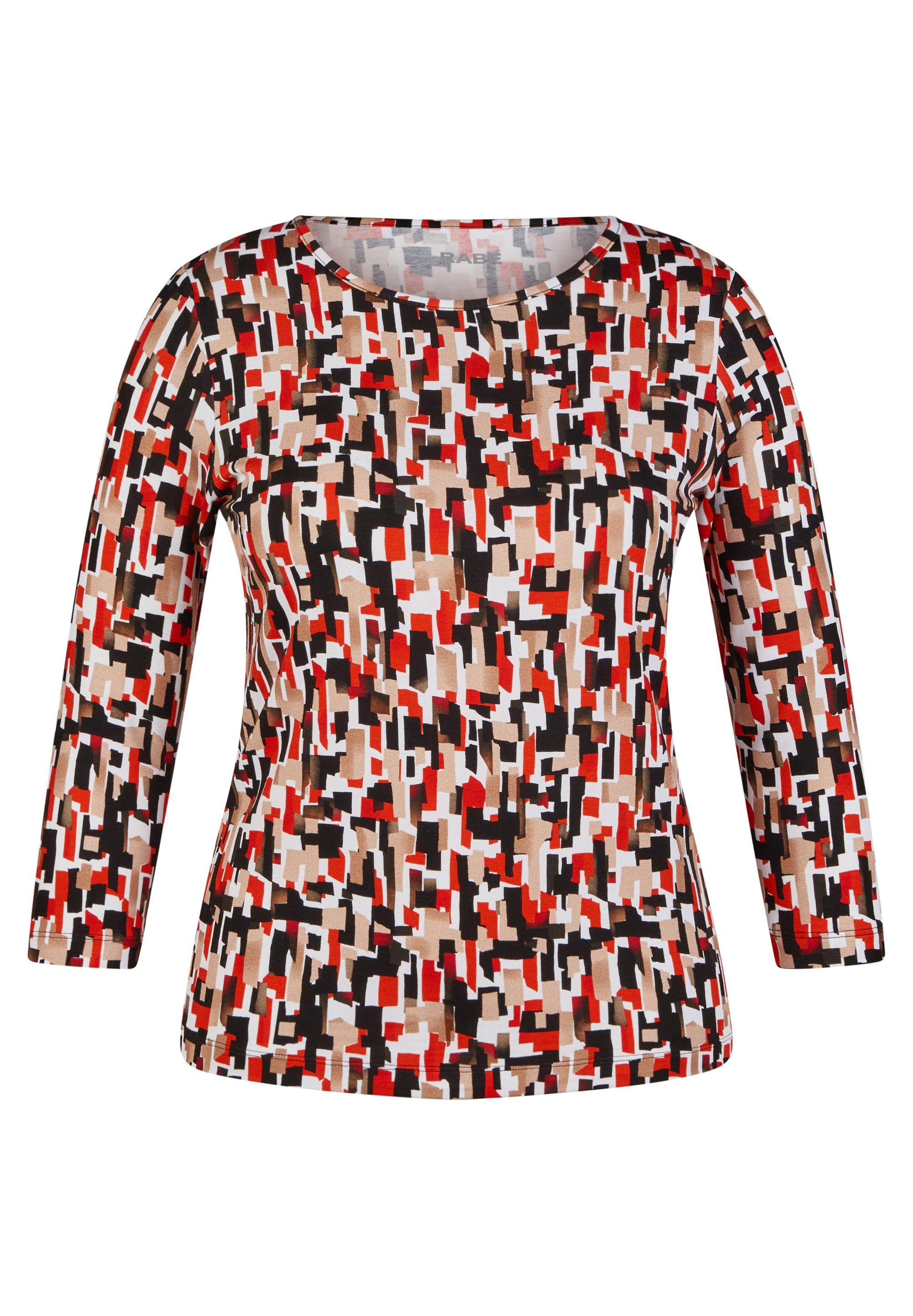 Rabe Shirt met 3/4 mouwen met grafisch patroon