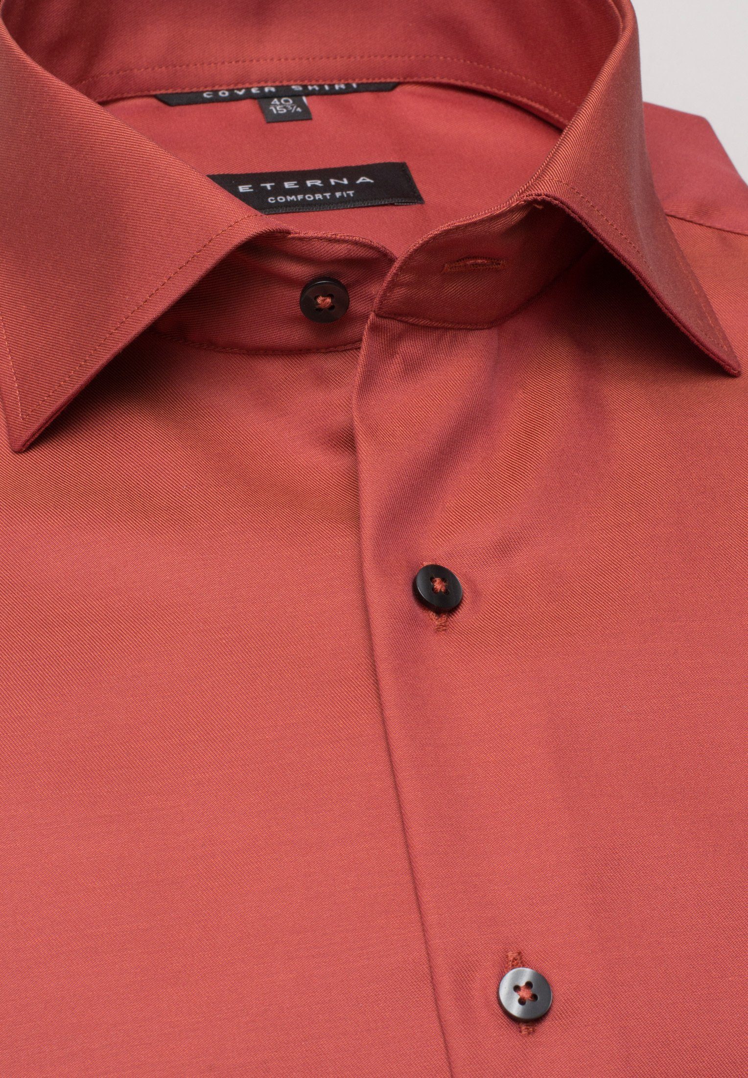 Eterna Overhemd met lange mouwen Comfort fit NON IRON (strijkvrij)