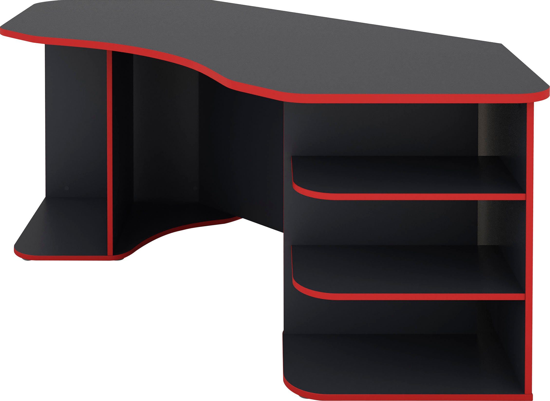 byLIVING Gamingtafel Thanatos Breedte 198 cm, modern hoekbureau