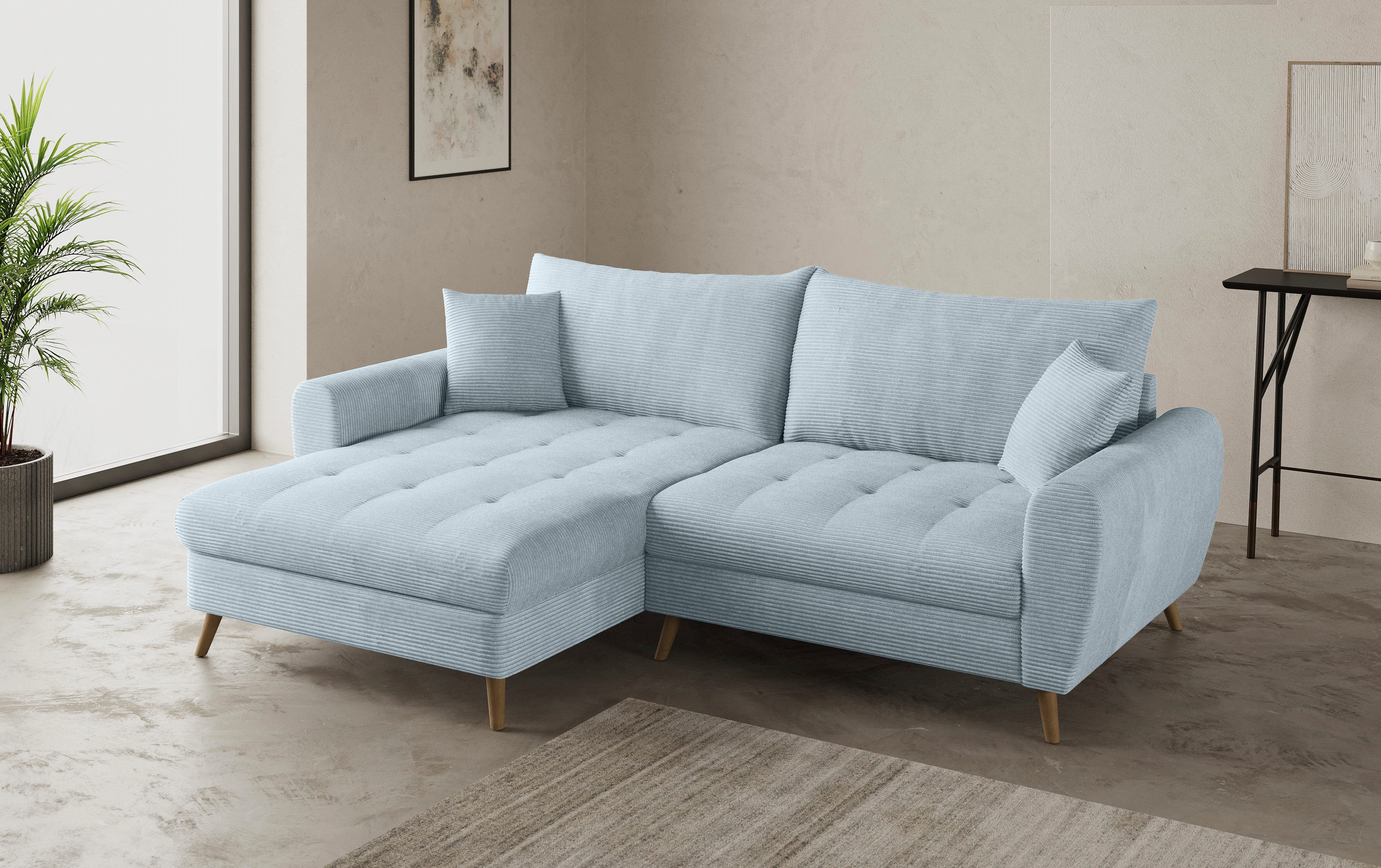 Mr. Couch Hoekbank Blackburn II L-vorm Optioneel met koudschuimvering tot 140 kg belastbaar