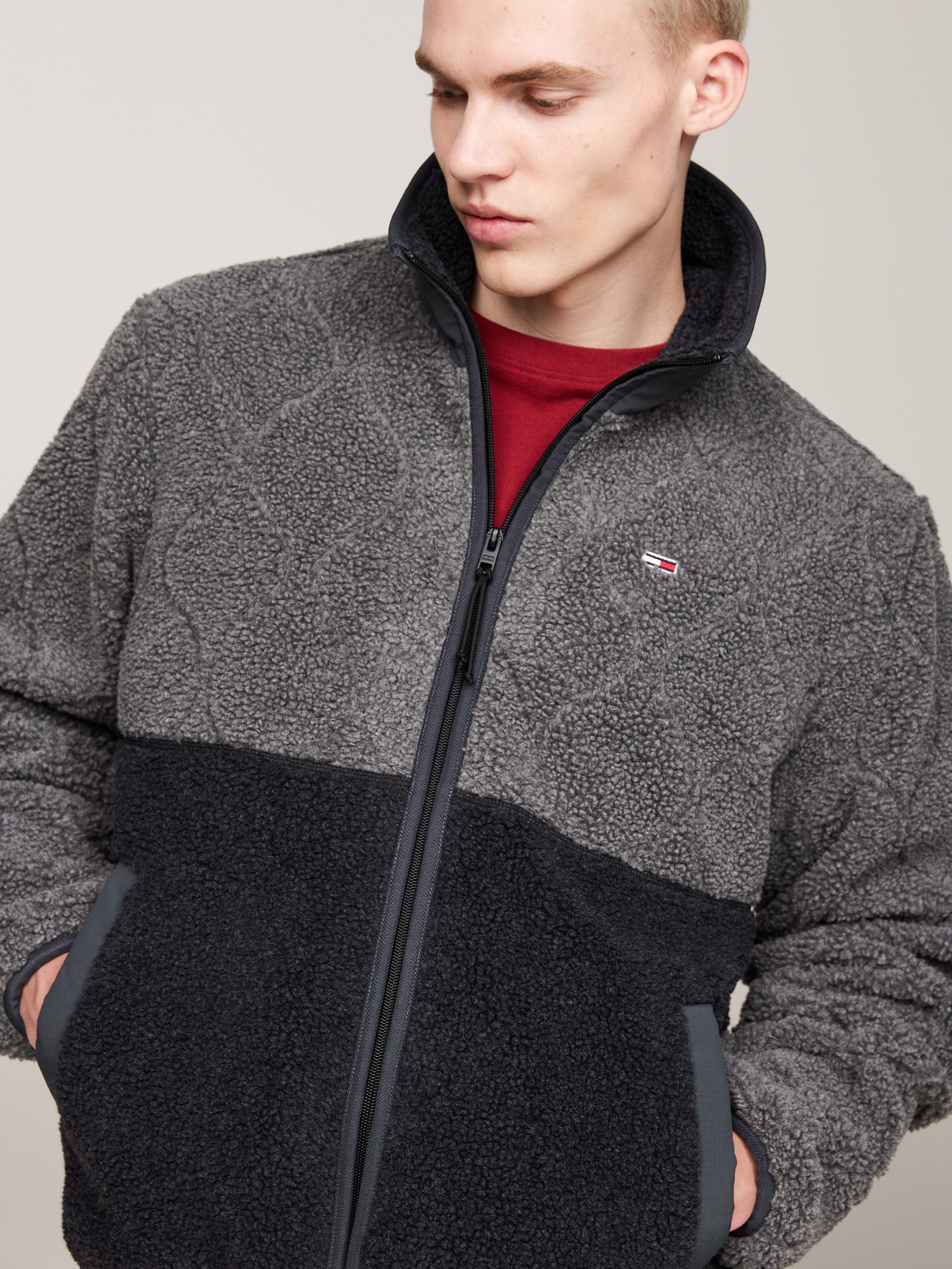 TOMMY JEANS Kort jack TJM TEDDY ESSENTIAL JACKET