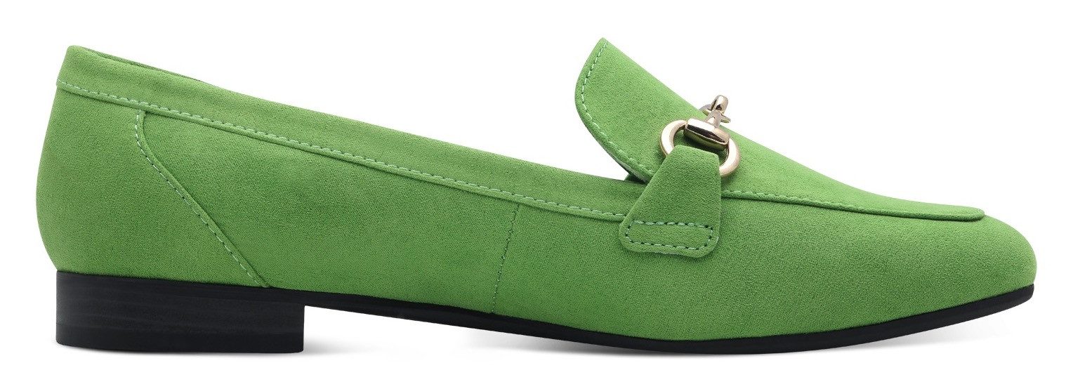 Marco Tozzi Instappers , blokhak, loafer, businessschoen met siergesp