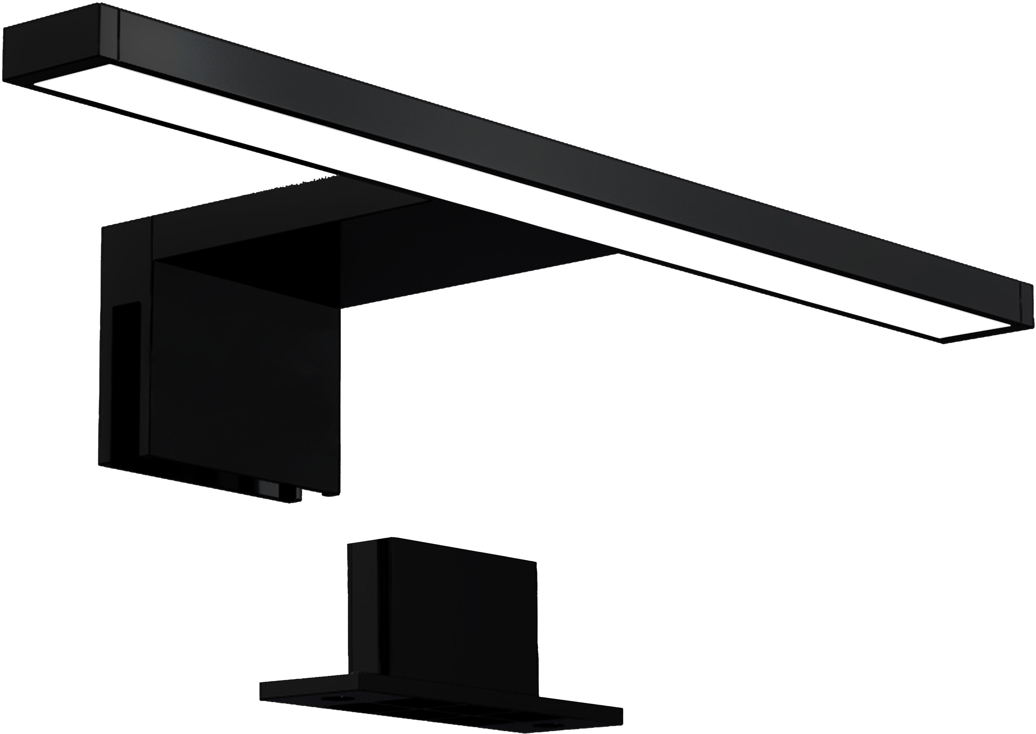 b.k.licht spiegellamp bk_sp1405 led spiegellamp, lengte: 30cm, 5w, neutraal wit licht (1 stuk) zwart